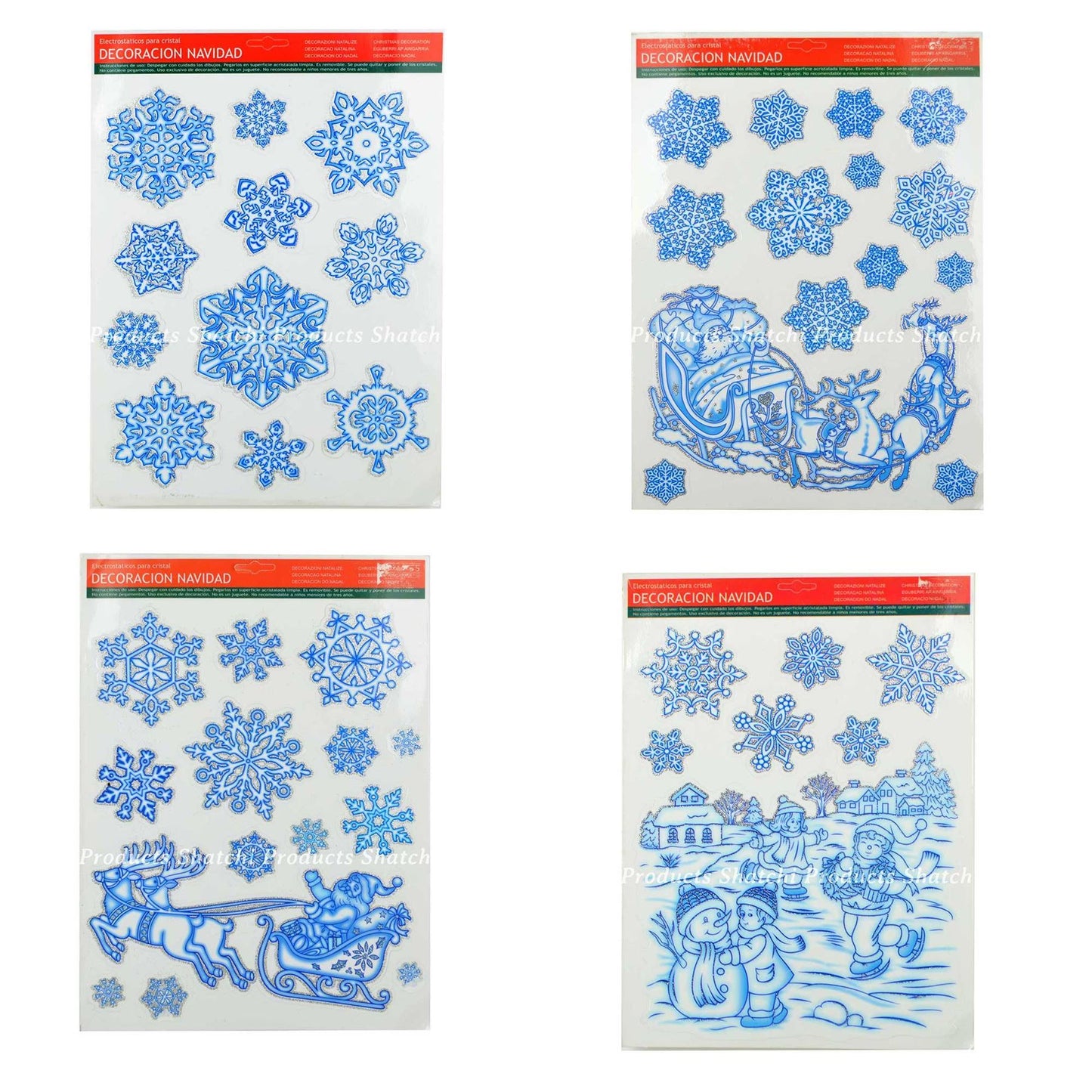 4 Christmas Sticker Sheets