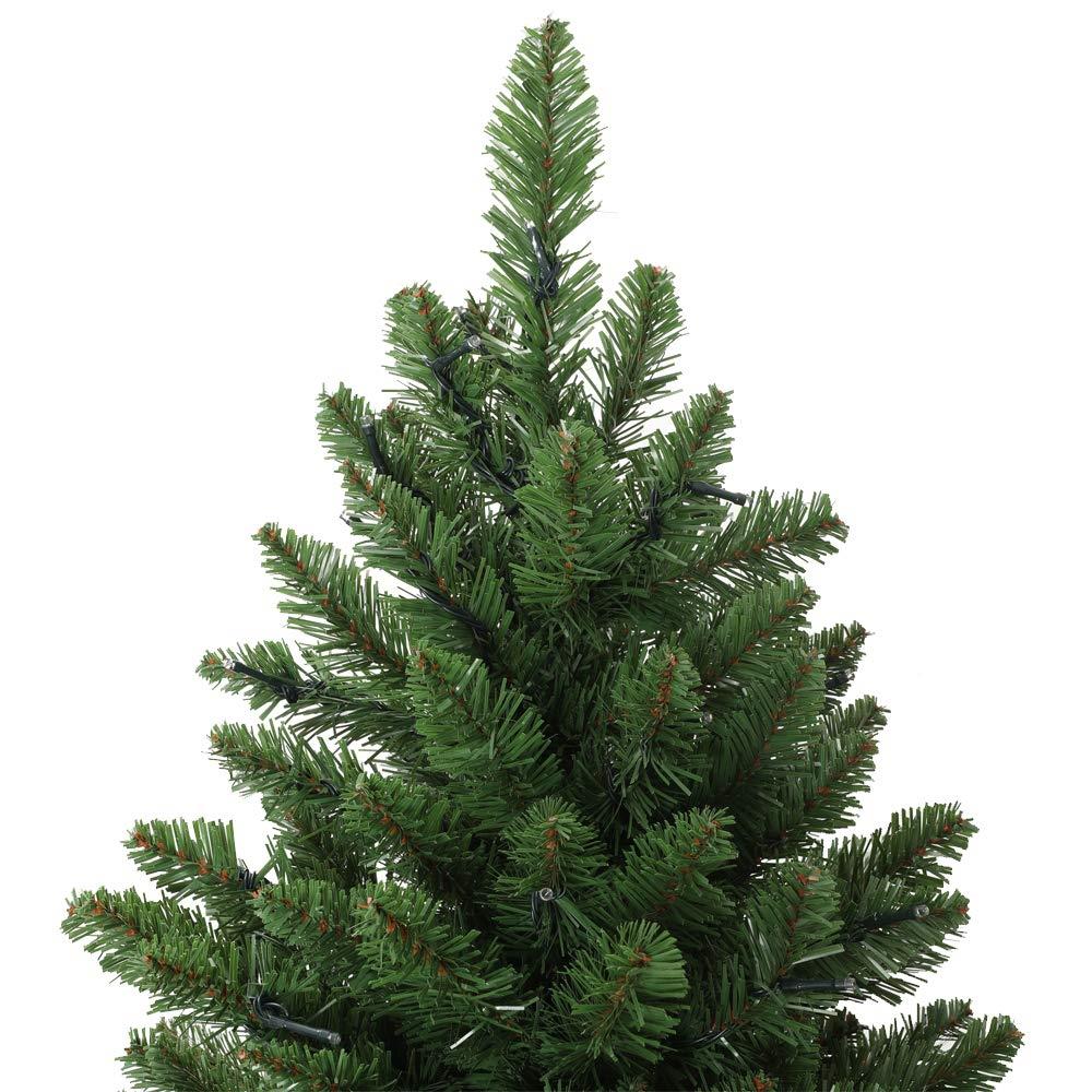 6ft Pre-Lit Green Christmas Tree with White LEDs