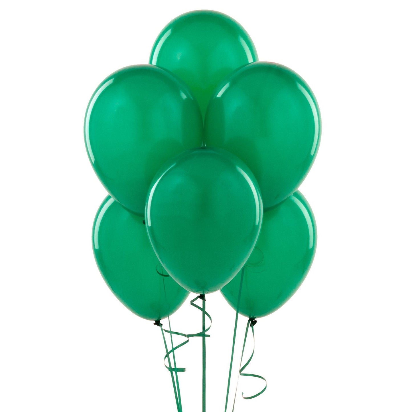 10 Green Balloons (12")