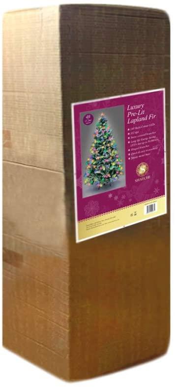 8ft Pre-Lit Lapland Snow Covered Christmas Tree