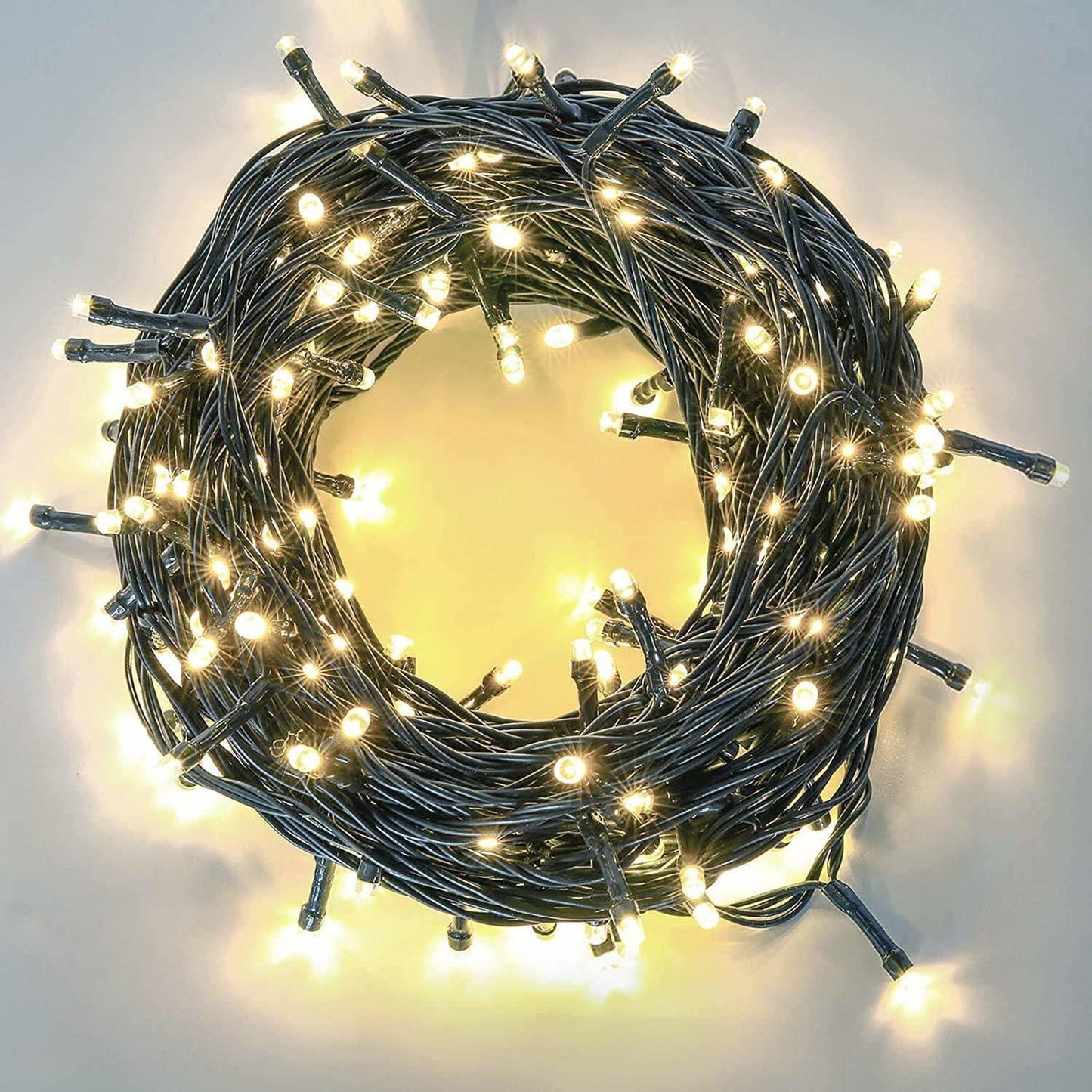 100 Warm White LED String Lights - 10m