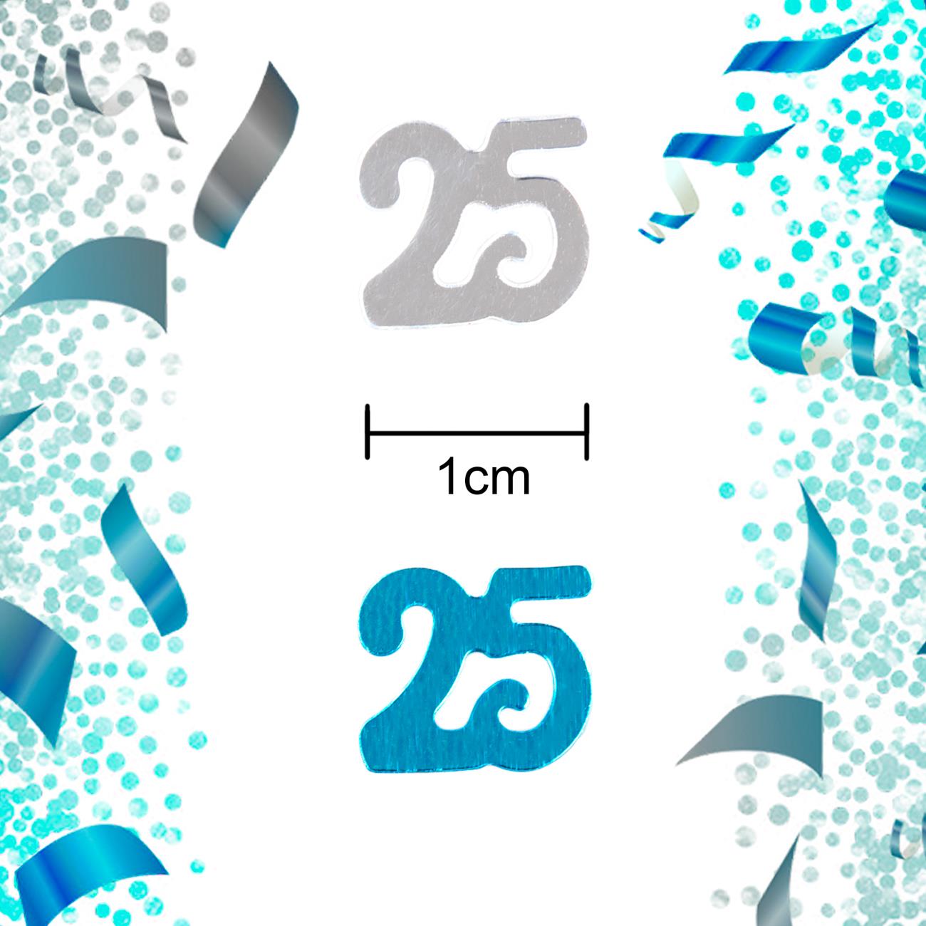 1 Pack 25th Birthday Confetti