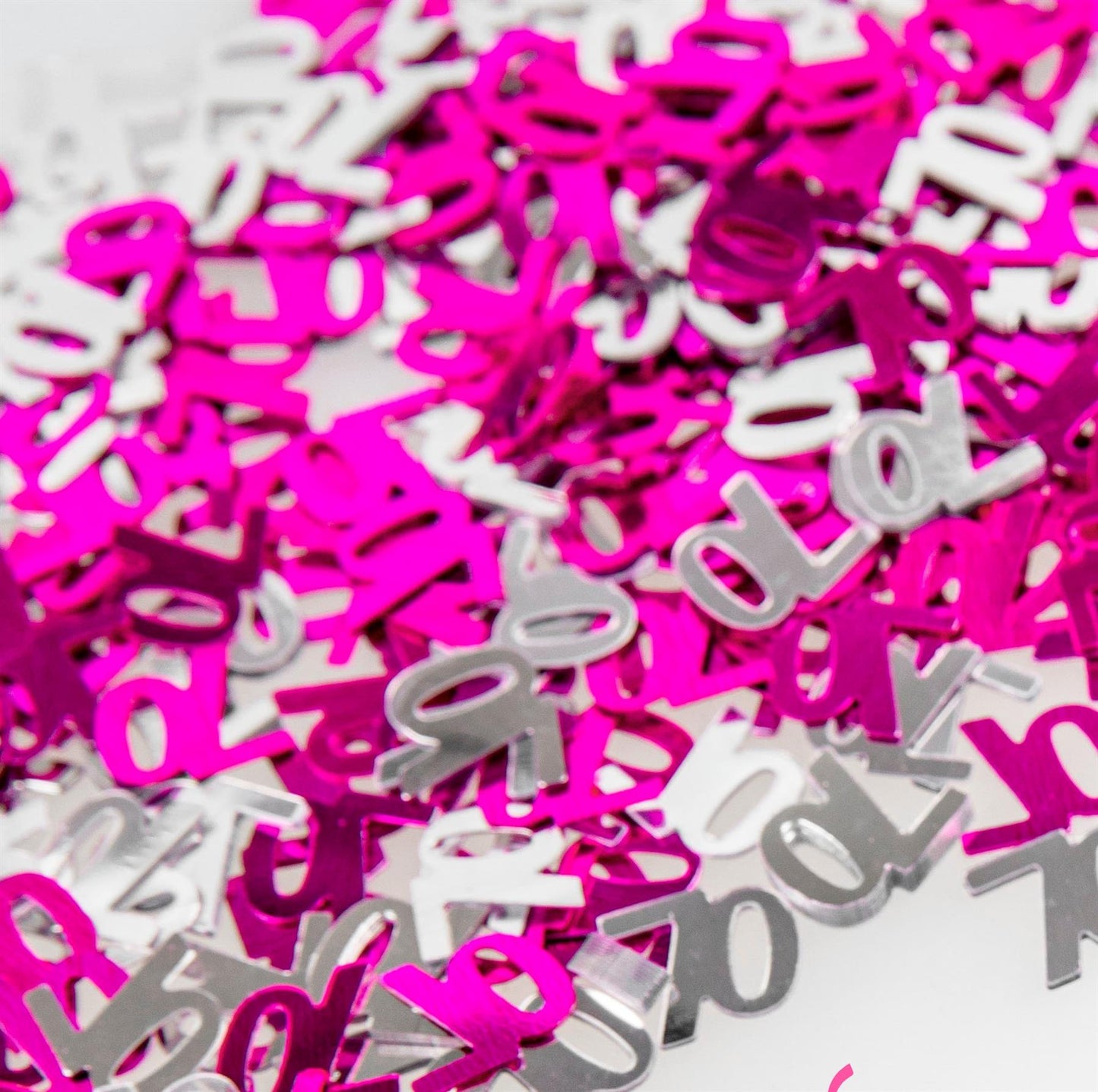 4 x 14g 70th Pink Happy Birthday Confetti