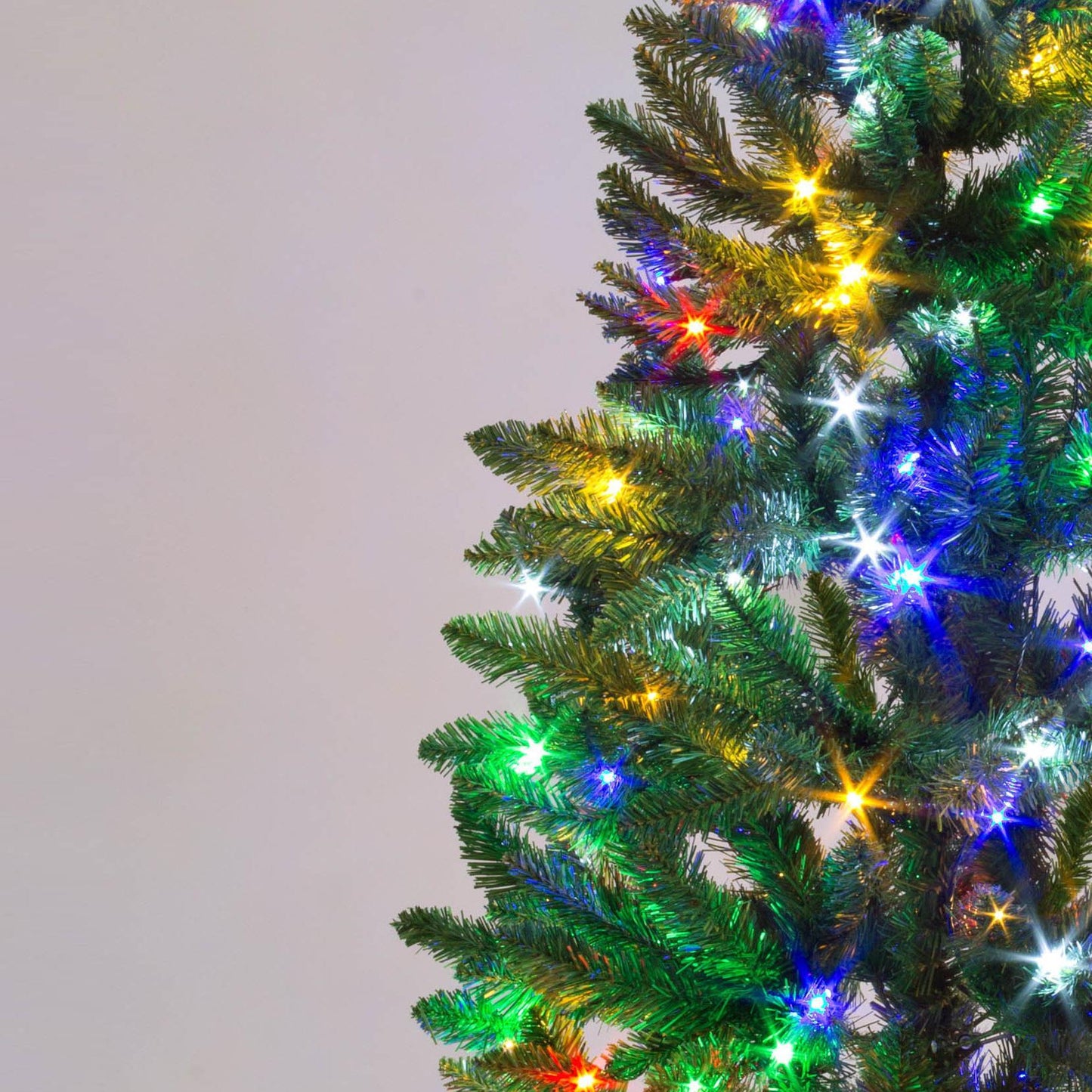 5Ft Slim Christmas Tree with Multicolor LEDs