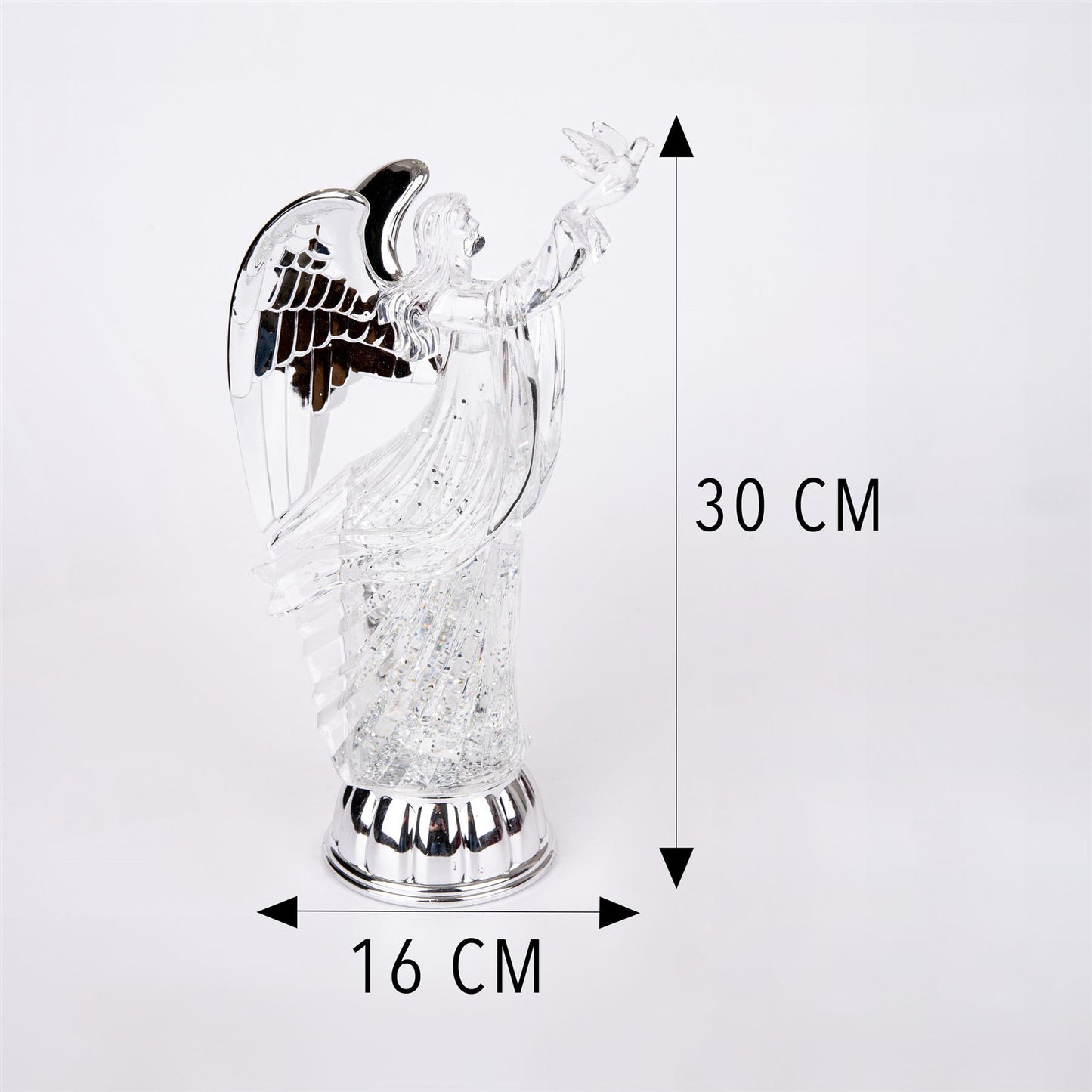 Light Up Ice Angel (30cm)