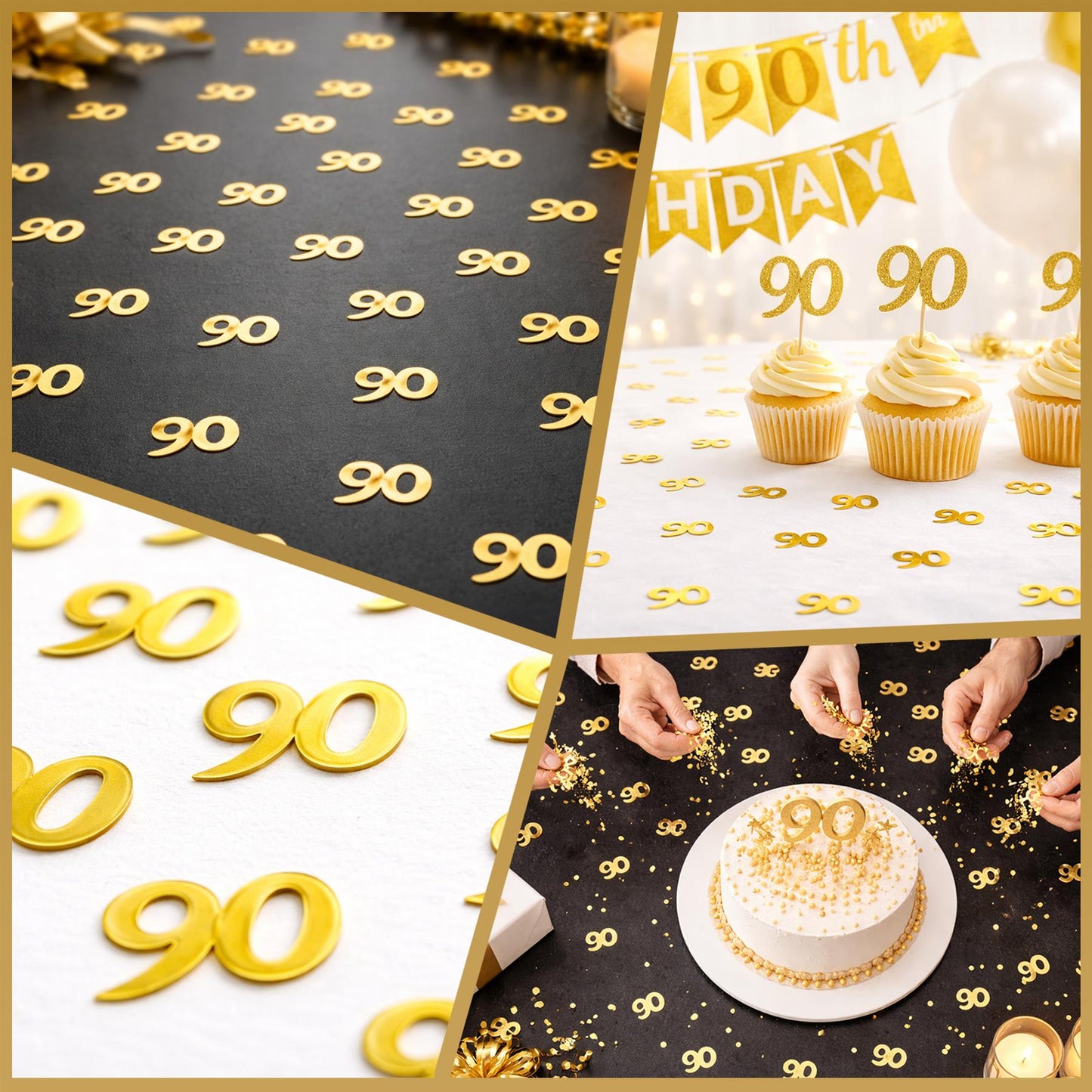 90th Gold Confetti - 14g,