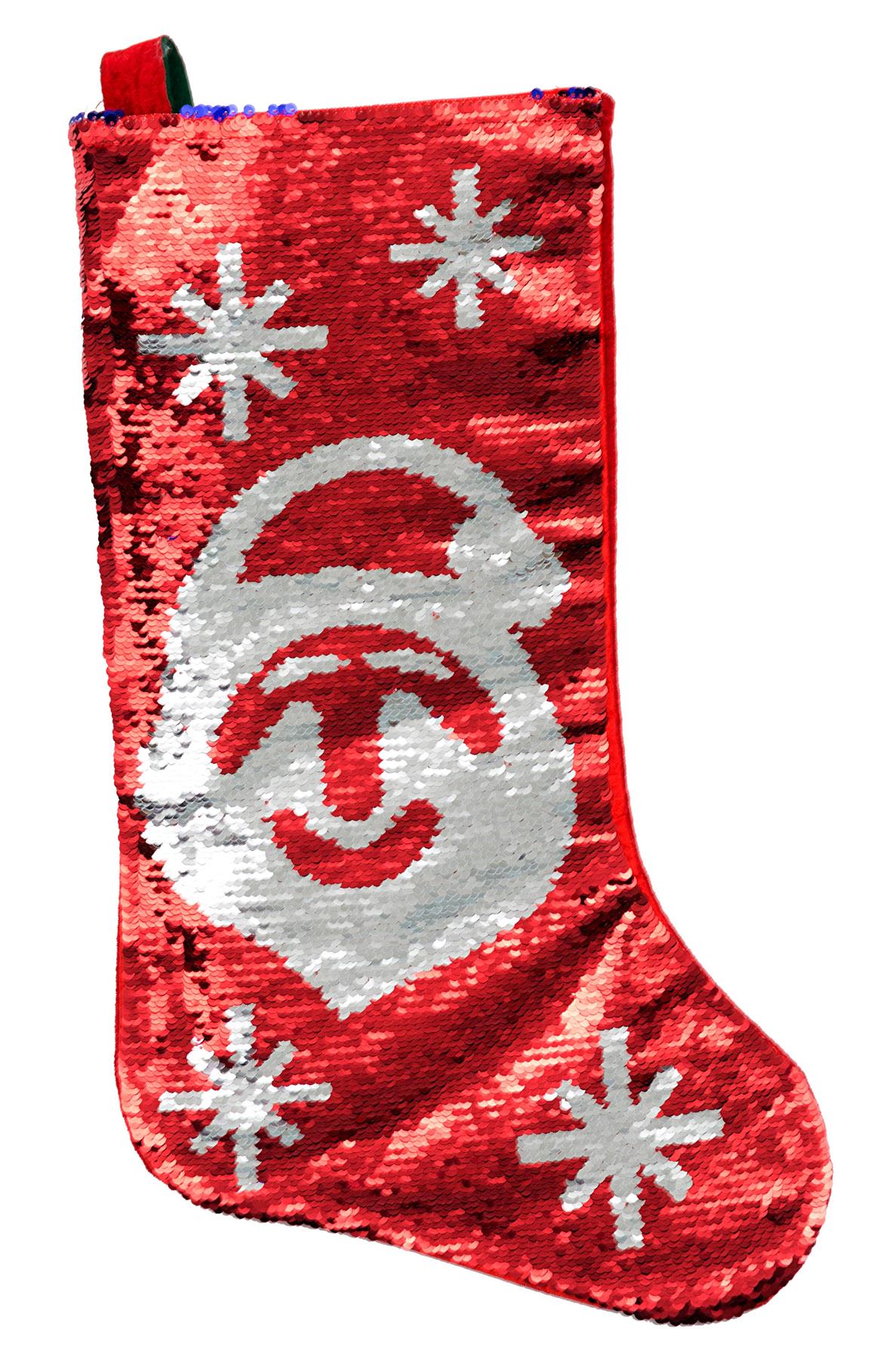55cm 2 in 1 Sequin Santa Sack