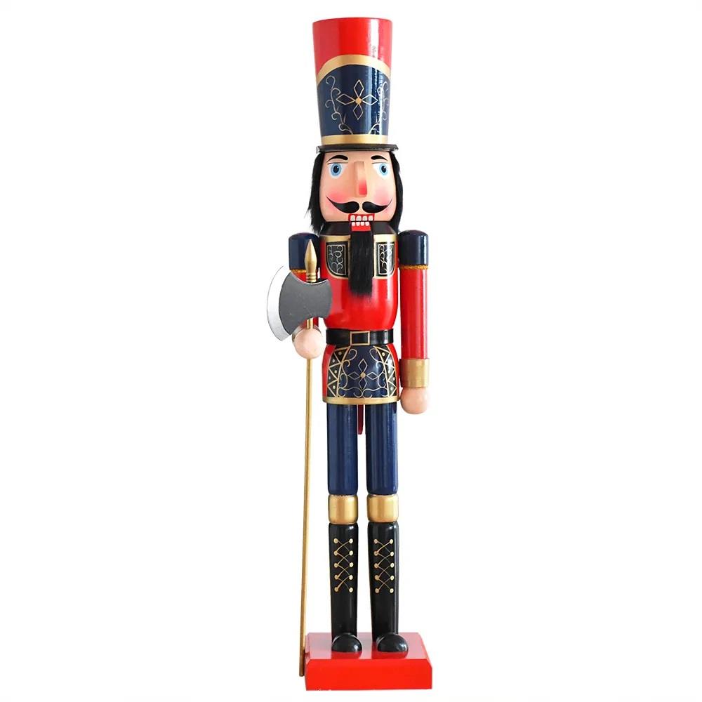 180cm Wooden Nutcrackers Figures Christmas Ornament