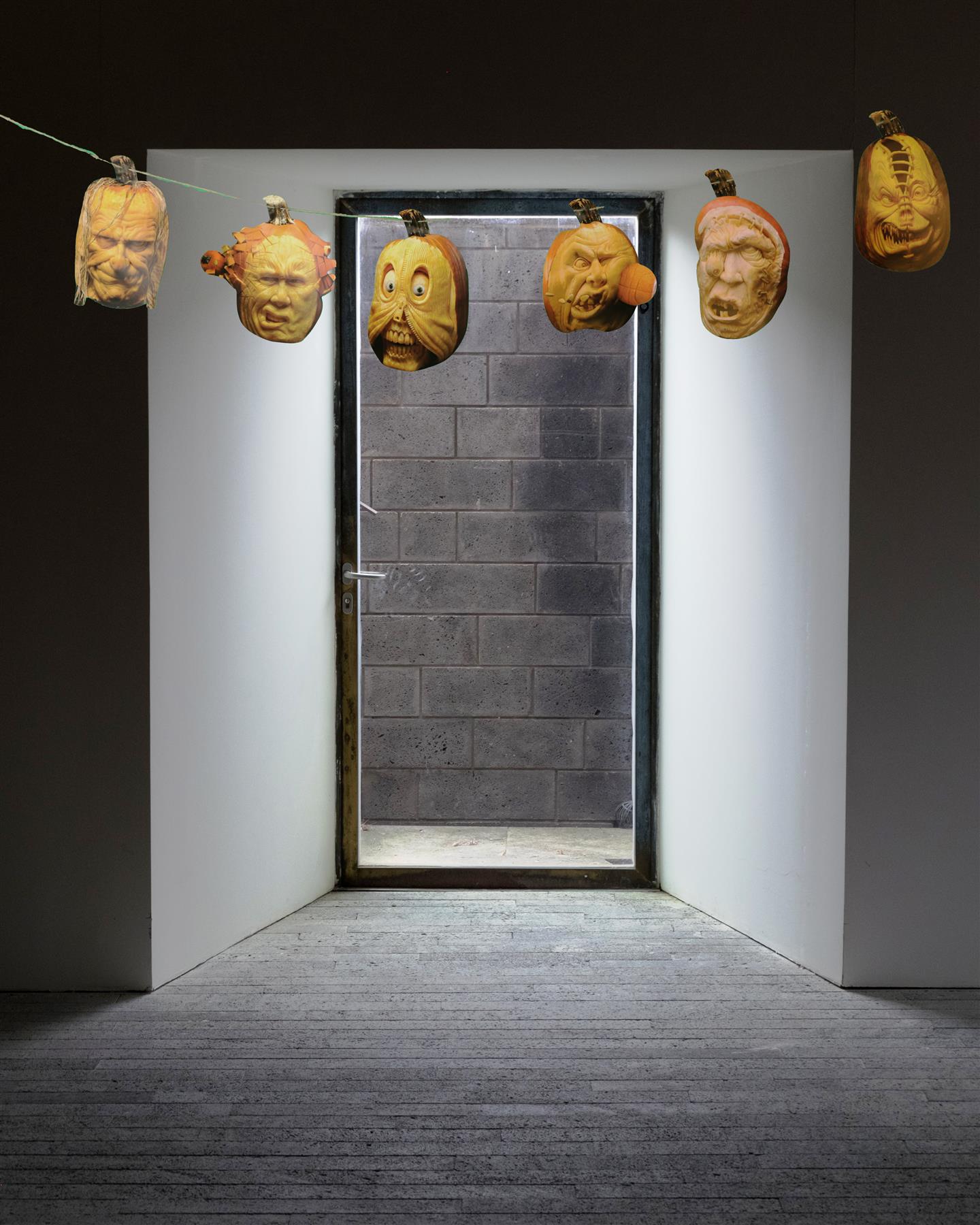 Halloween Bunting - 12ft Pumpkin Face Banner