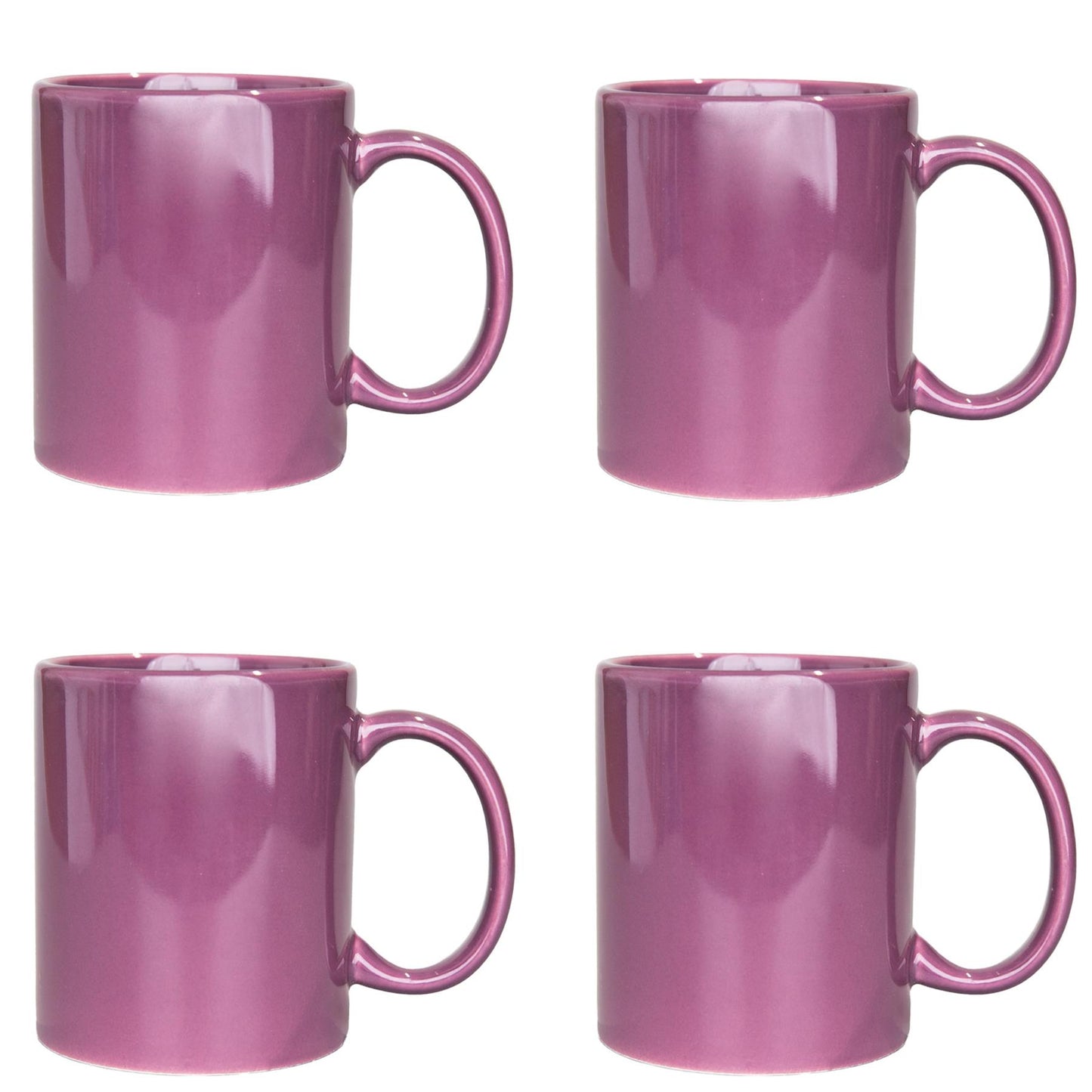 4Pcs Purple Sublimation Mugs 11oz