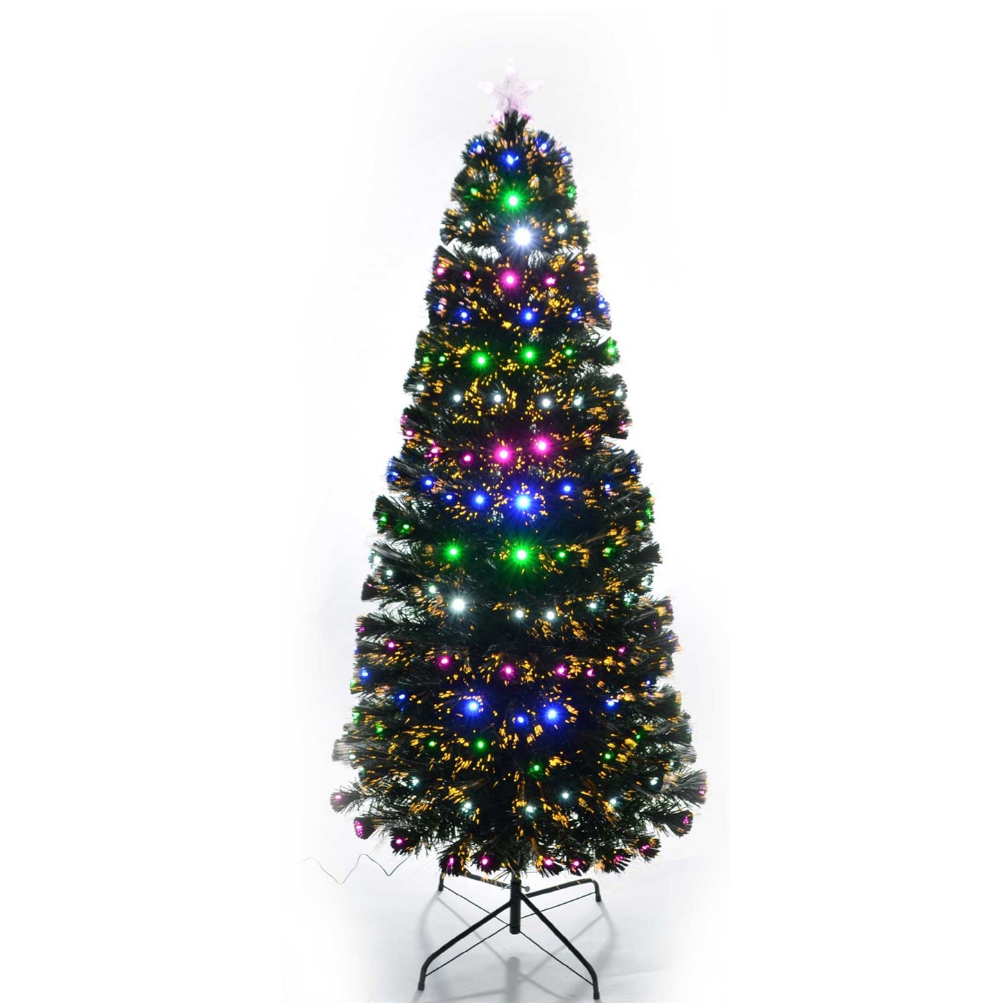 6ft Remote Controlled Fibre Optic Christmas Tree