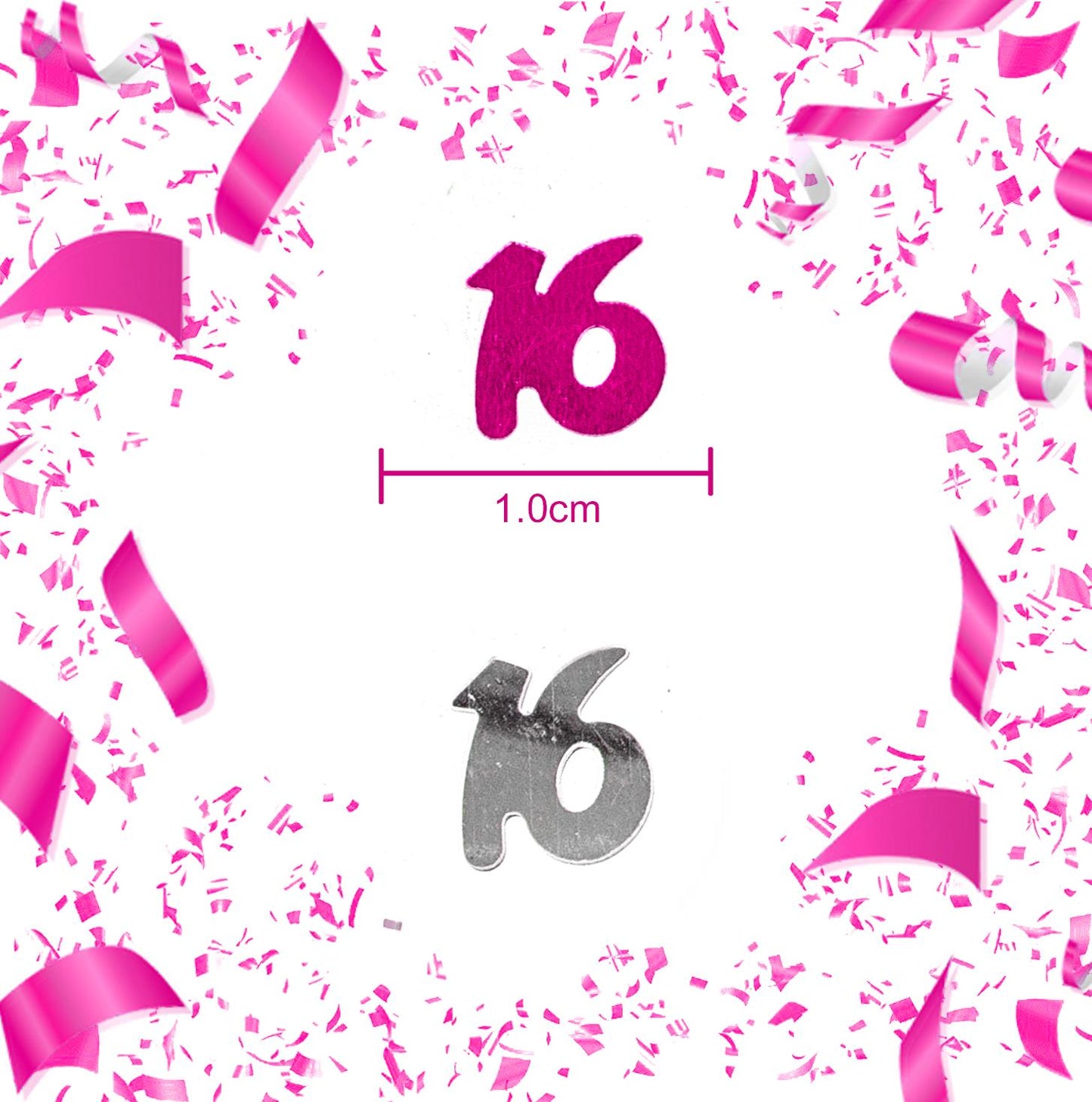 14g 16th Pink Happy Birthday Confetti