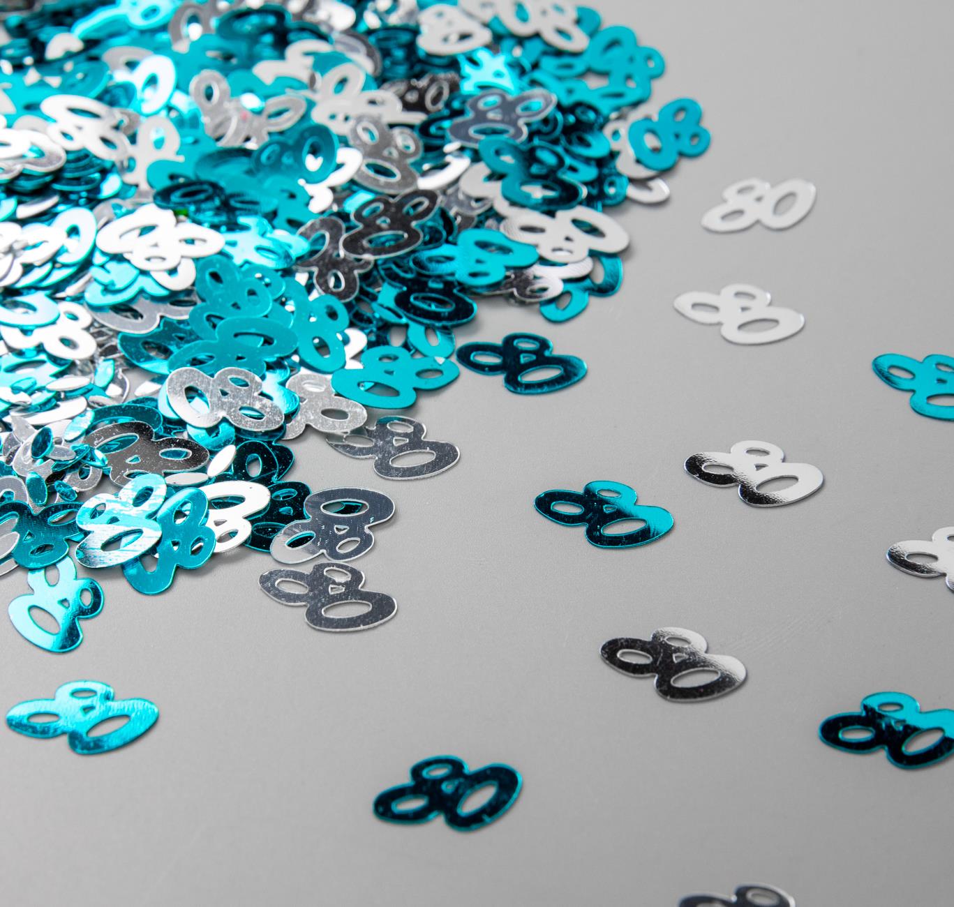 4 packs 14g 80th Blue Confetti