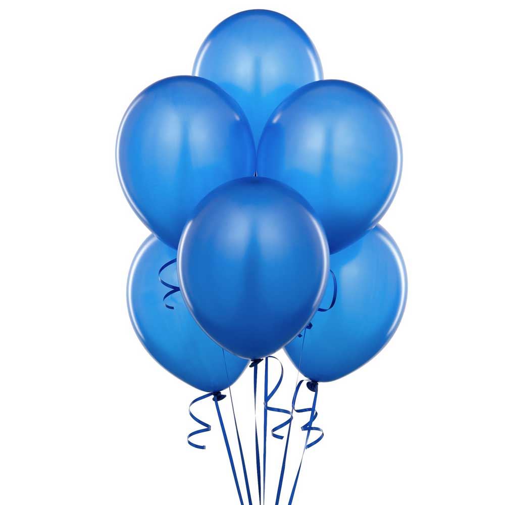 10 Dark Blue Balloons (12")