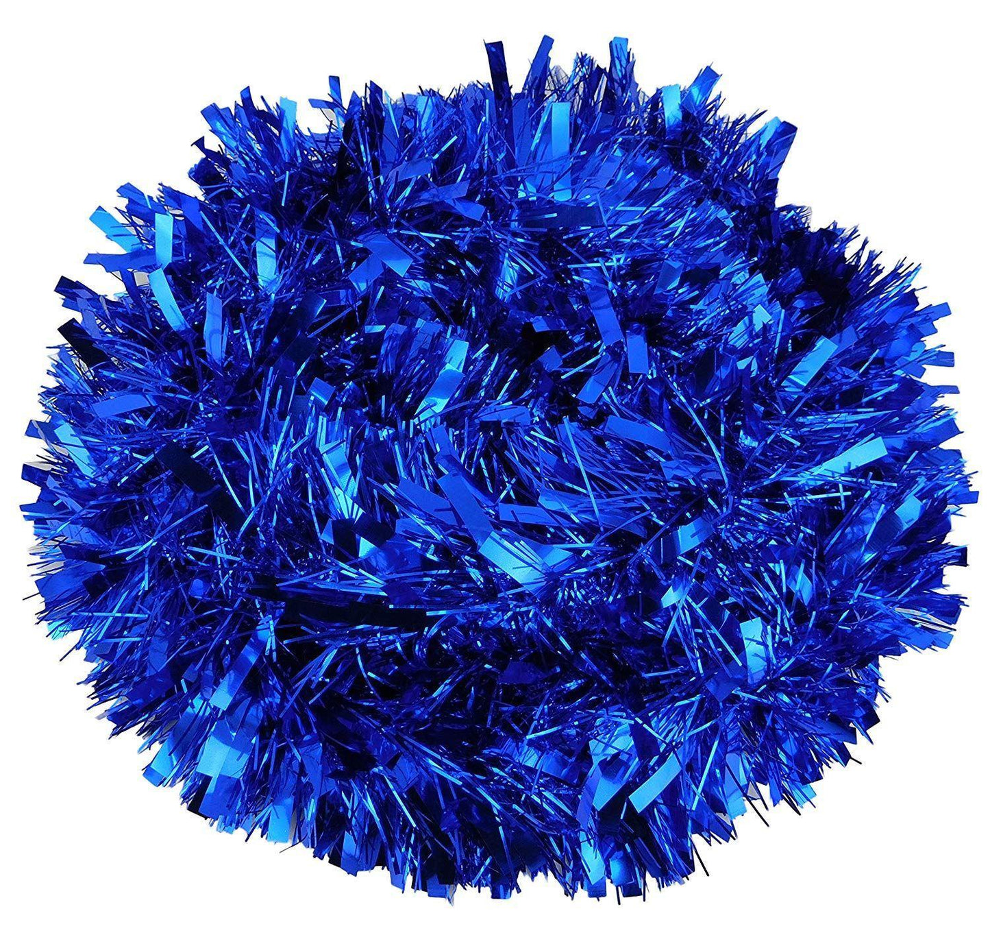 4pcs Blue Tinsel Tree Decoration, 1.8m