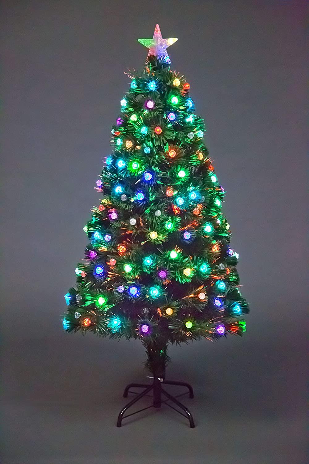6ft Aurora LED Fibre Optic Christmas Tree