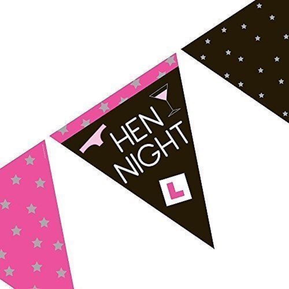 4 x of Hen Party Banner Bunting for Girls
