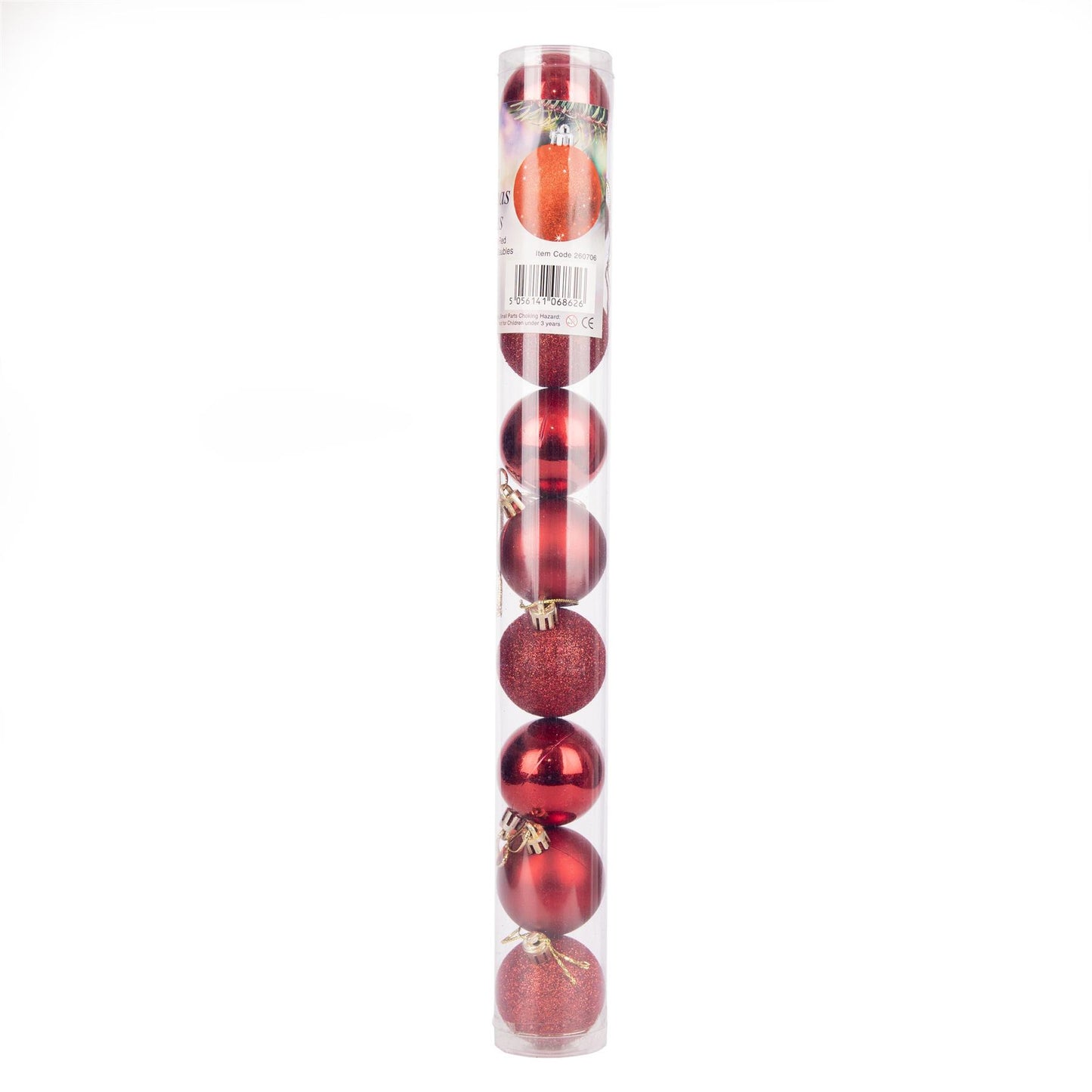 Dark Red Baubles 5CM 9PCS