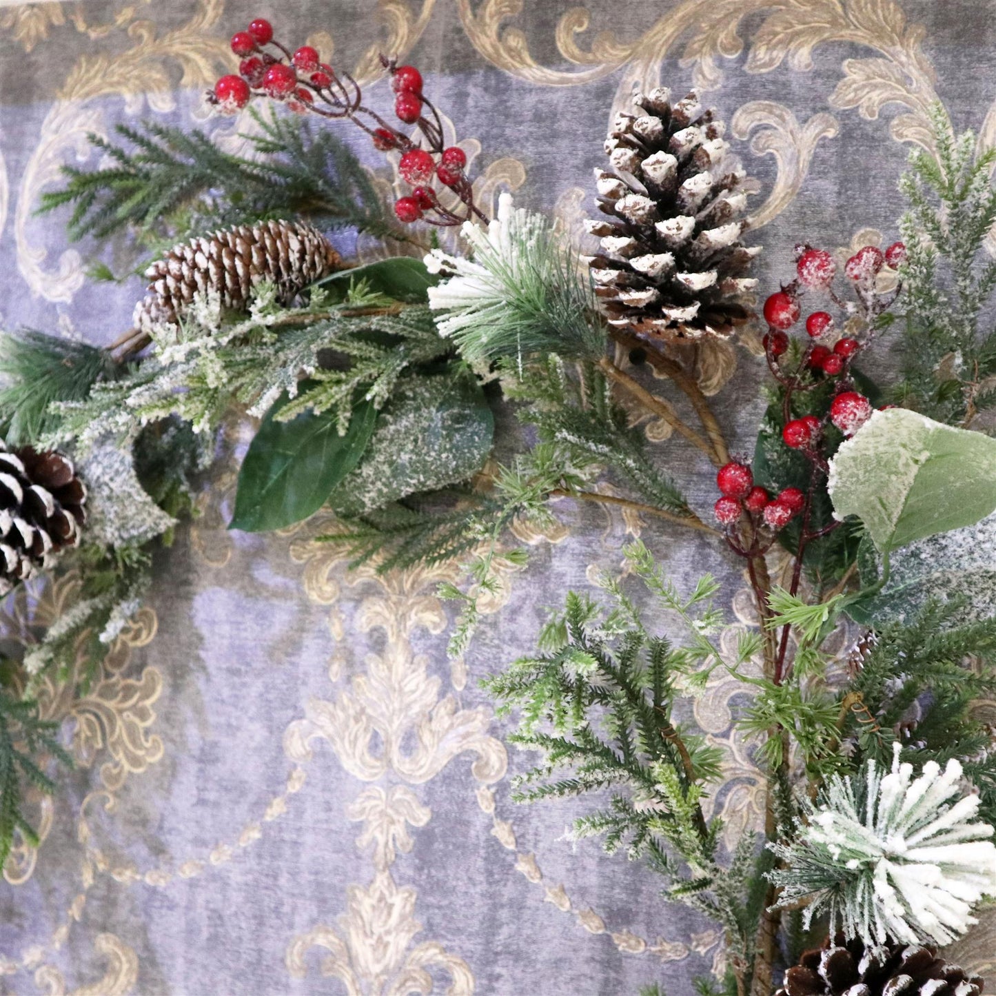 150cm Decorative Garland with Berry Flowers