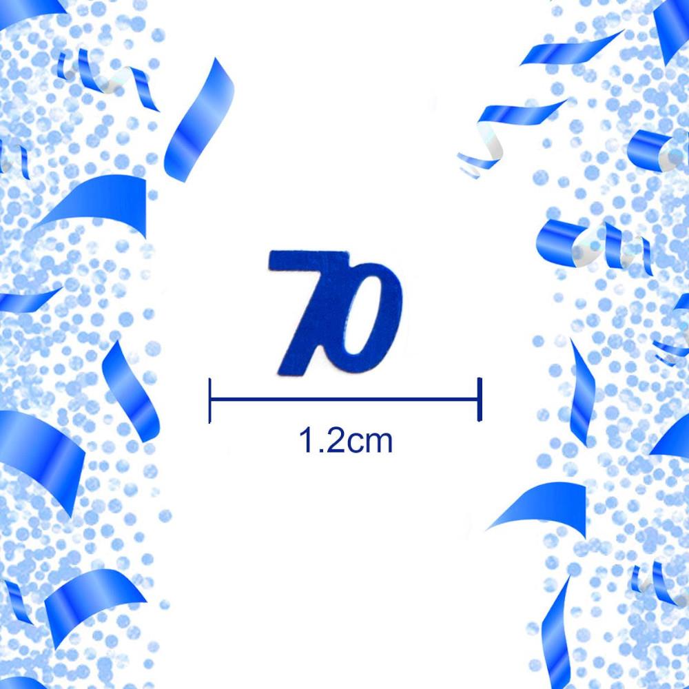 14g 70th Blue Birthday Confetti