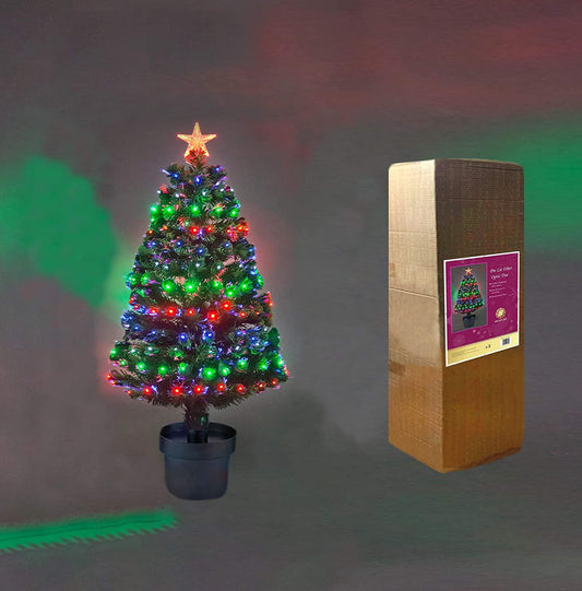 2ft Nebula LED Fibre Optic Xmas Tree