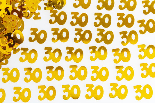 14g 30th Gold Confetti