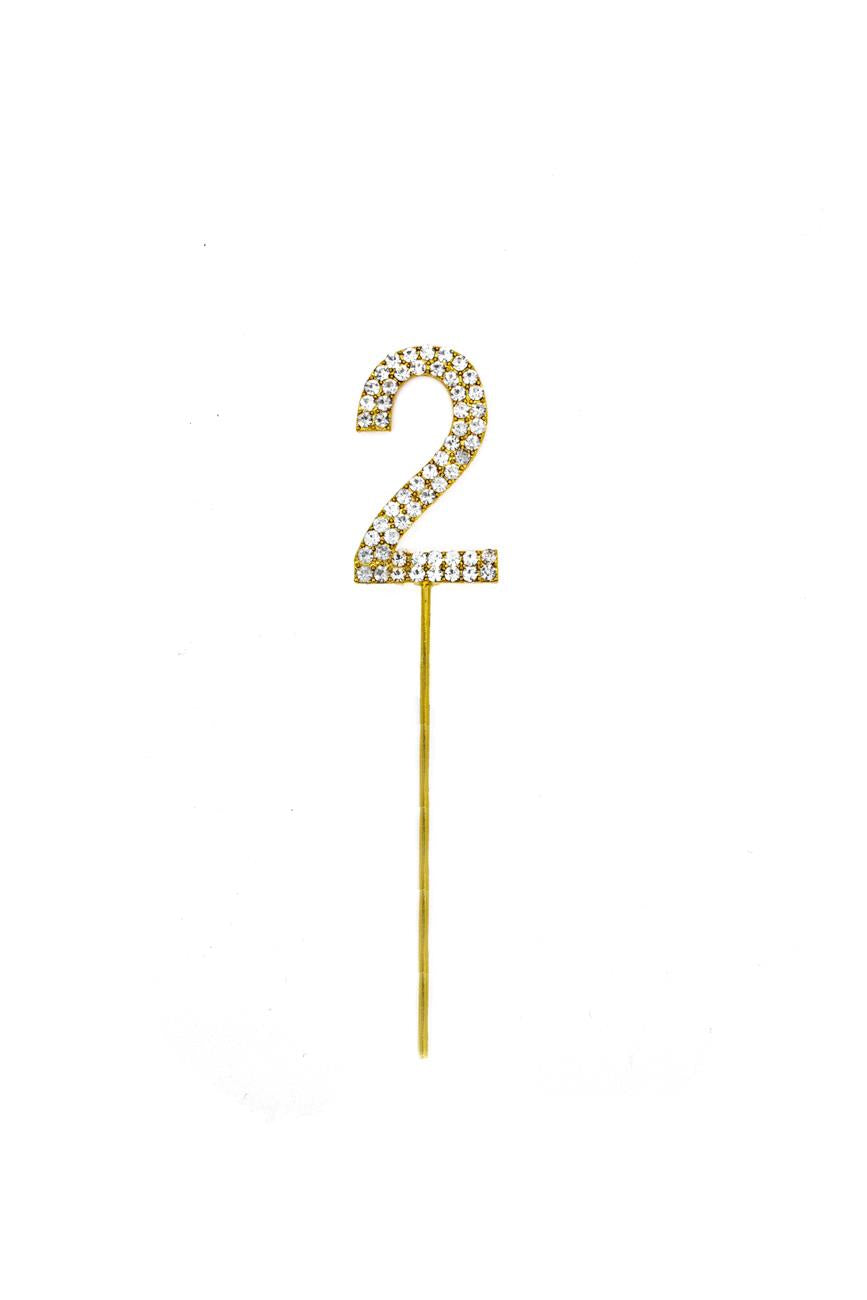 Gold Number 21 Cake Topper