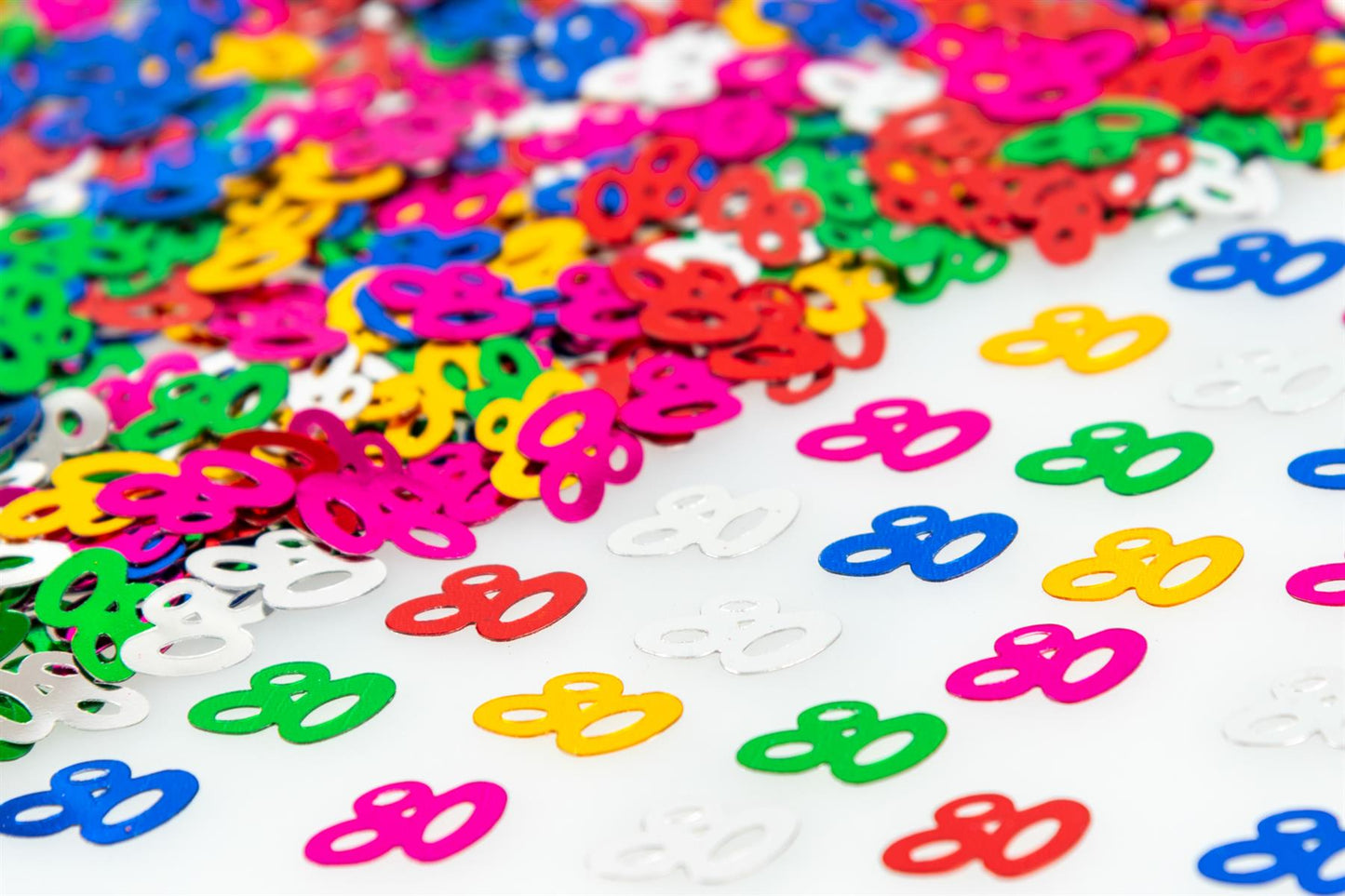 4 x 14g 80th Mix Happy Birthday Confetti