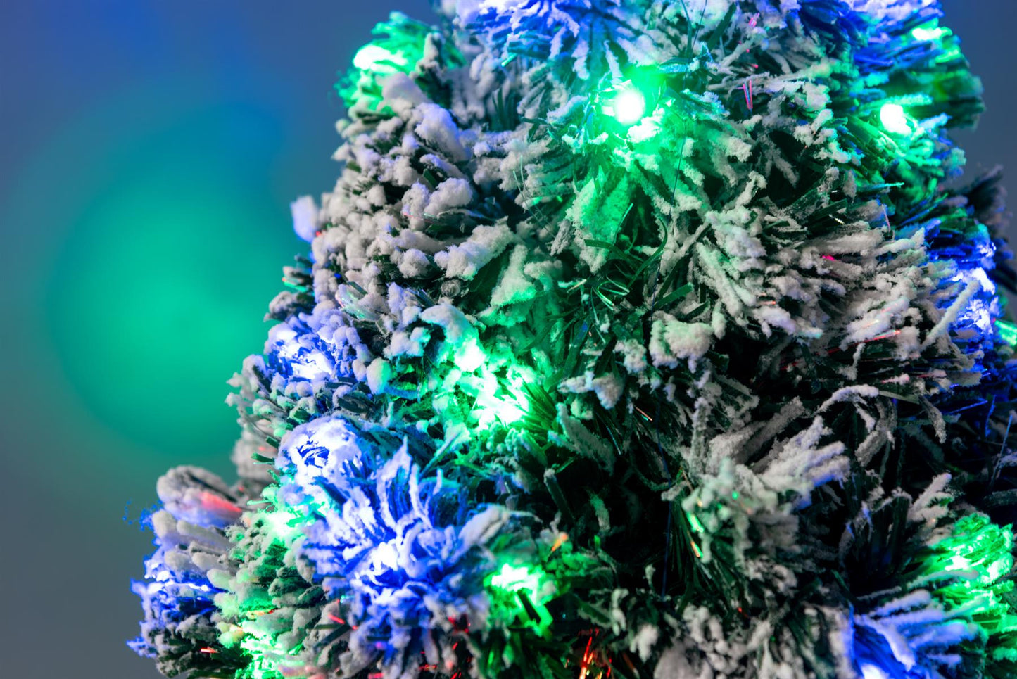 2ft Frosted Aurora LED Fibre Optic Tree