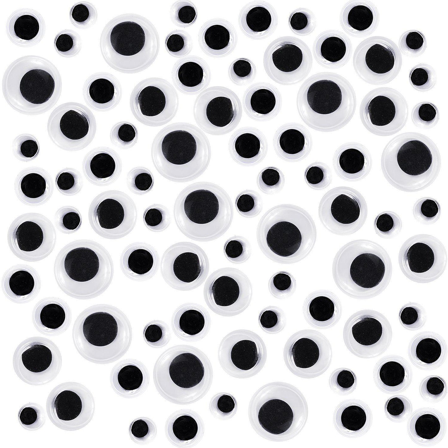 200 Black & White Wiggly-Wobbly-Googly Eyes
