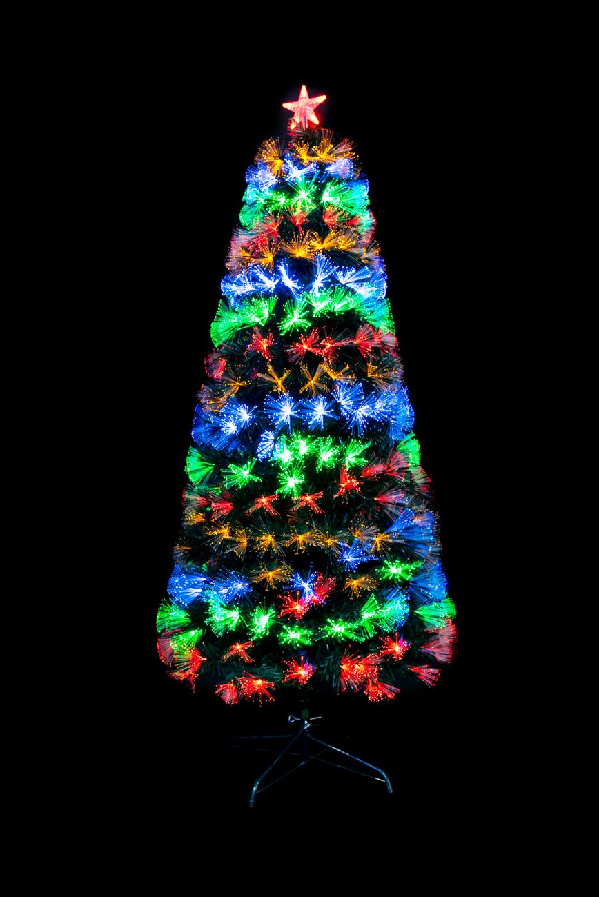 6ft Bluetooth Jupiter Star LED Fibre Optic Christmas Tree