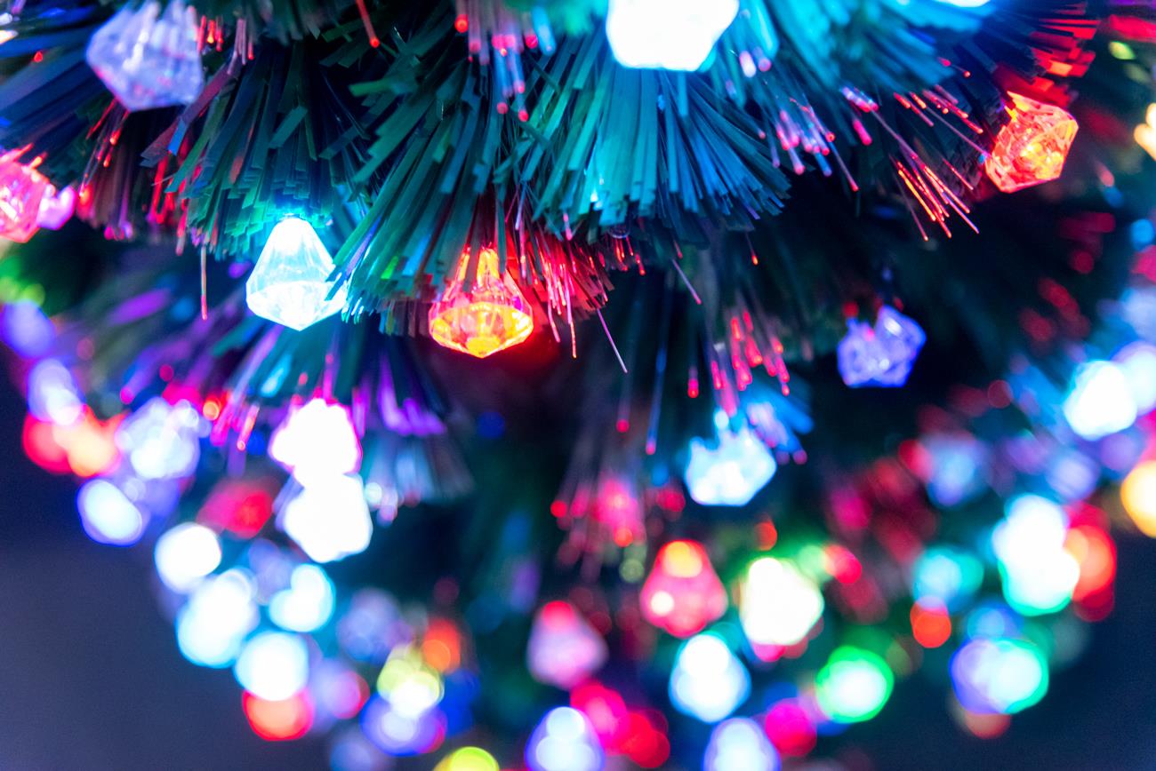 6ft Aurora LED Fibre Optic Christmas Tree