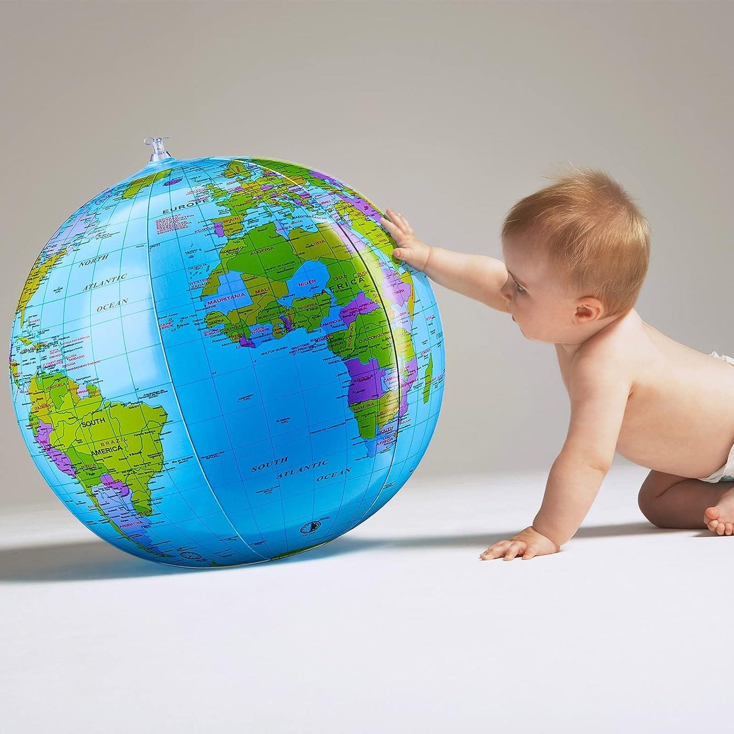 Inflatable Globe Beach Ball - 30cm