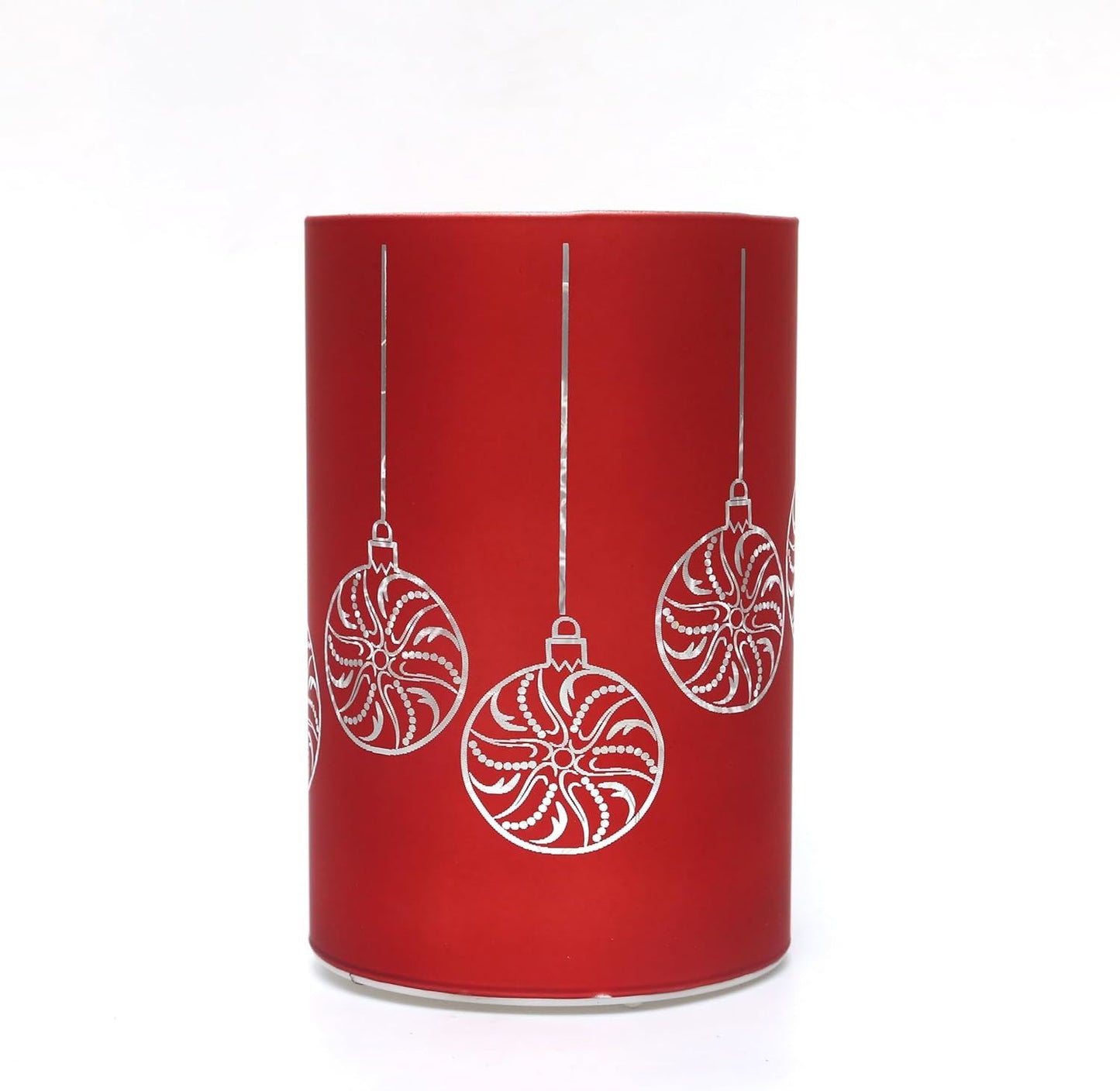 LED Christmas Vase with Baubles (17cm)