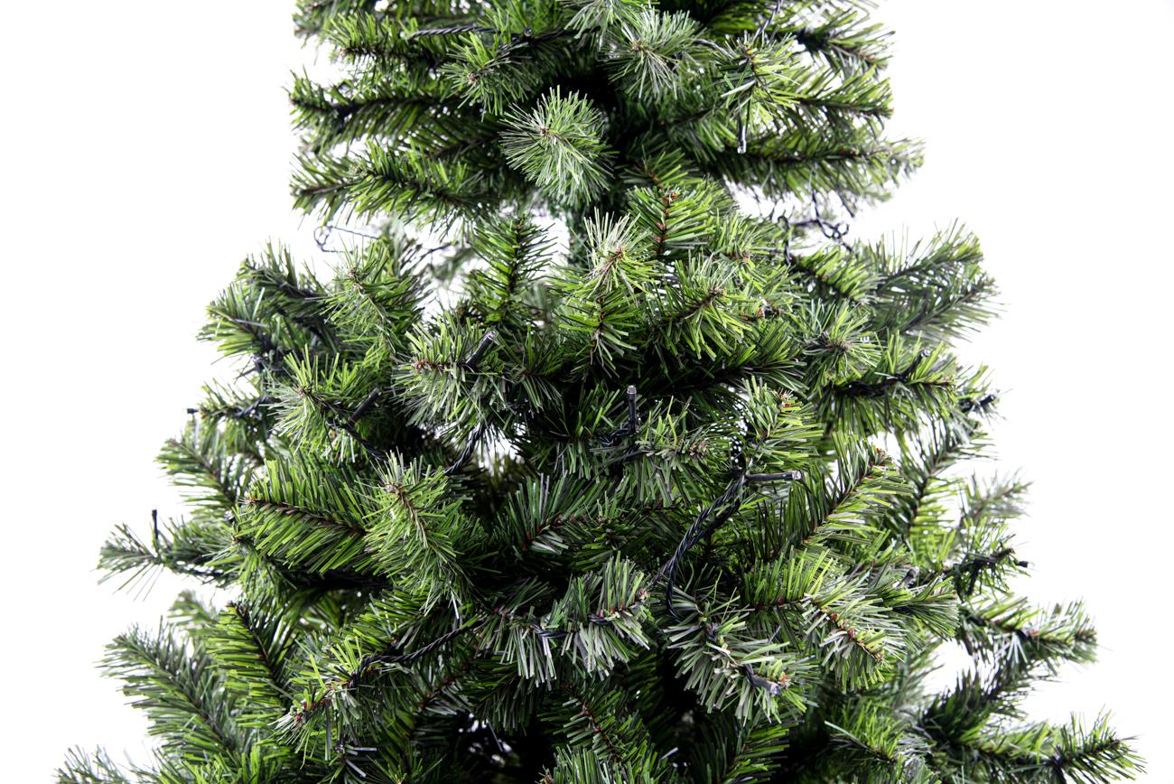 4ft Pre-Lit Alaskan Pine Christmas Tree with Green and White LEDs