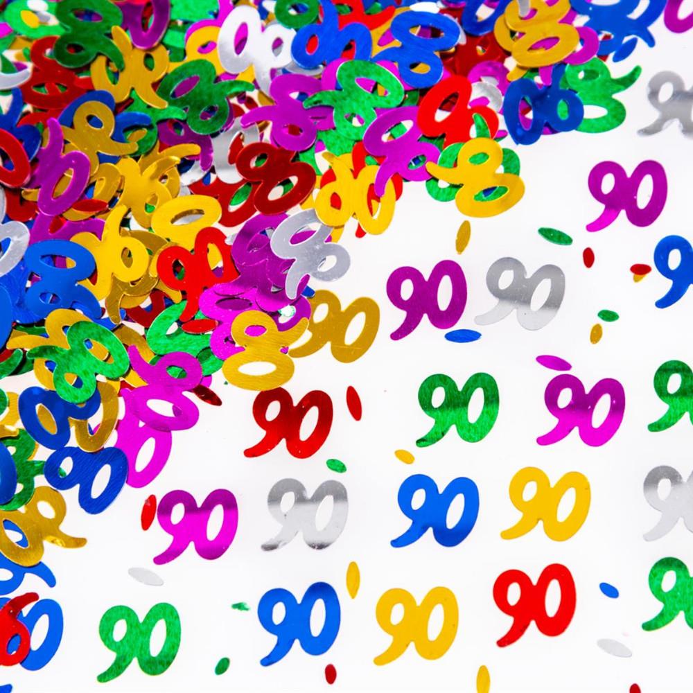 14g Mixed Happy 90th Birthday Confetti