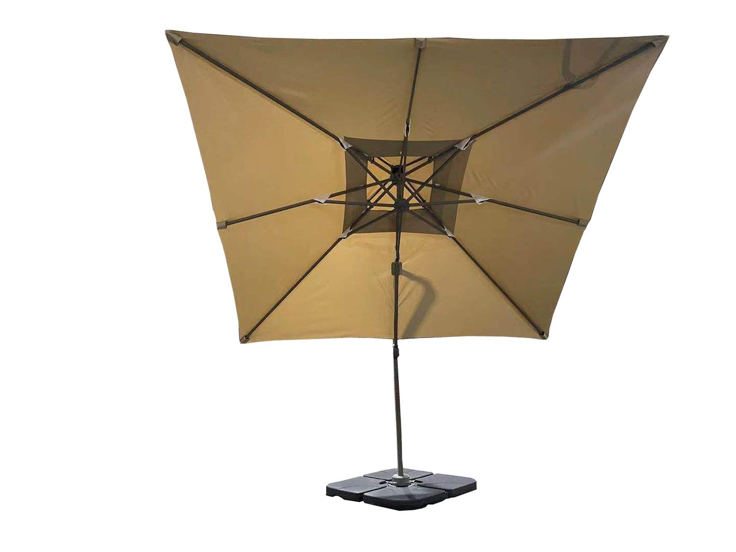 Khaki Square Parasol (264x40x16cm)