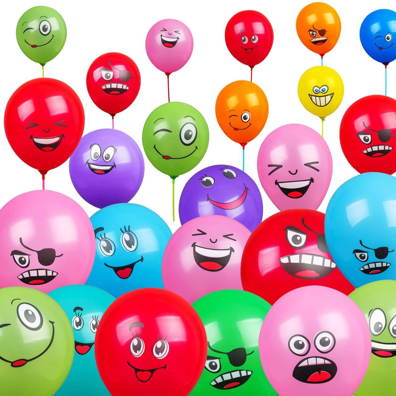 50 Emoji Balloons - 12"
