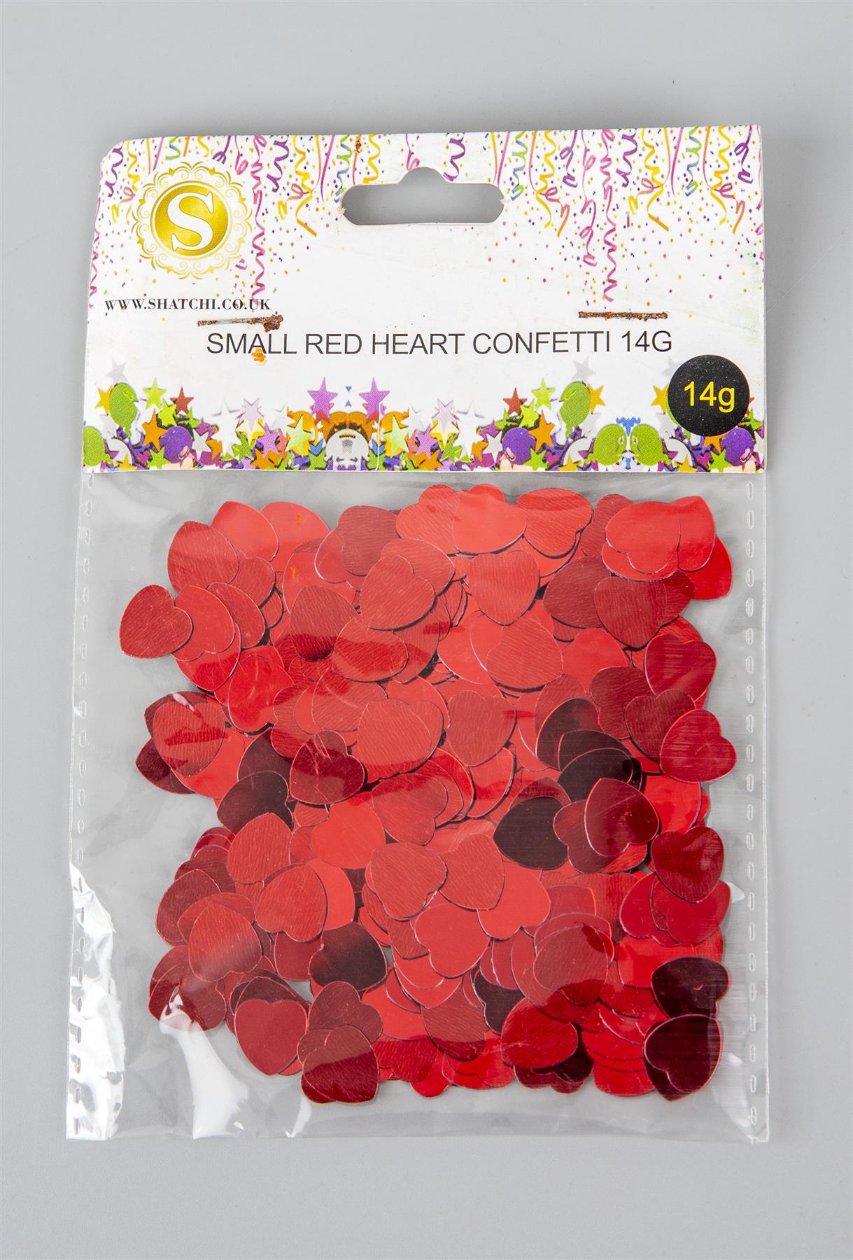 Heart Confetti Red 14g - 1pk