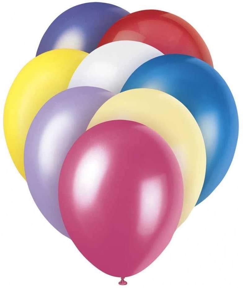 50 Assorted Coloured Balloons 12"