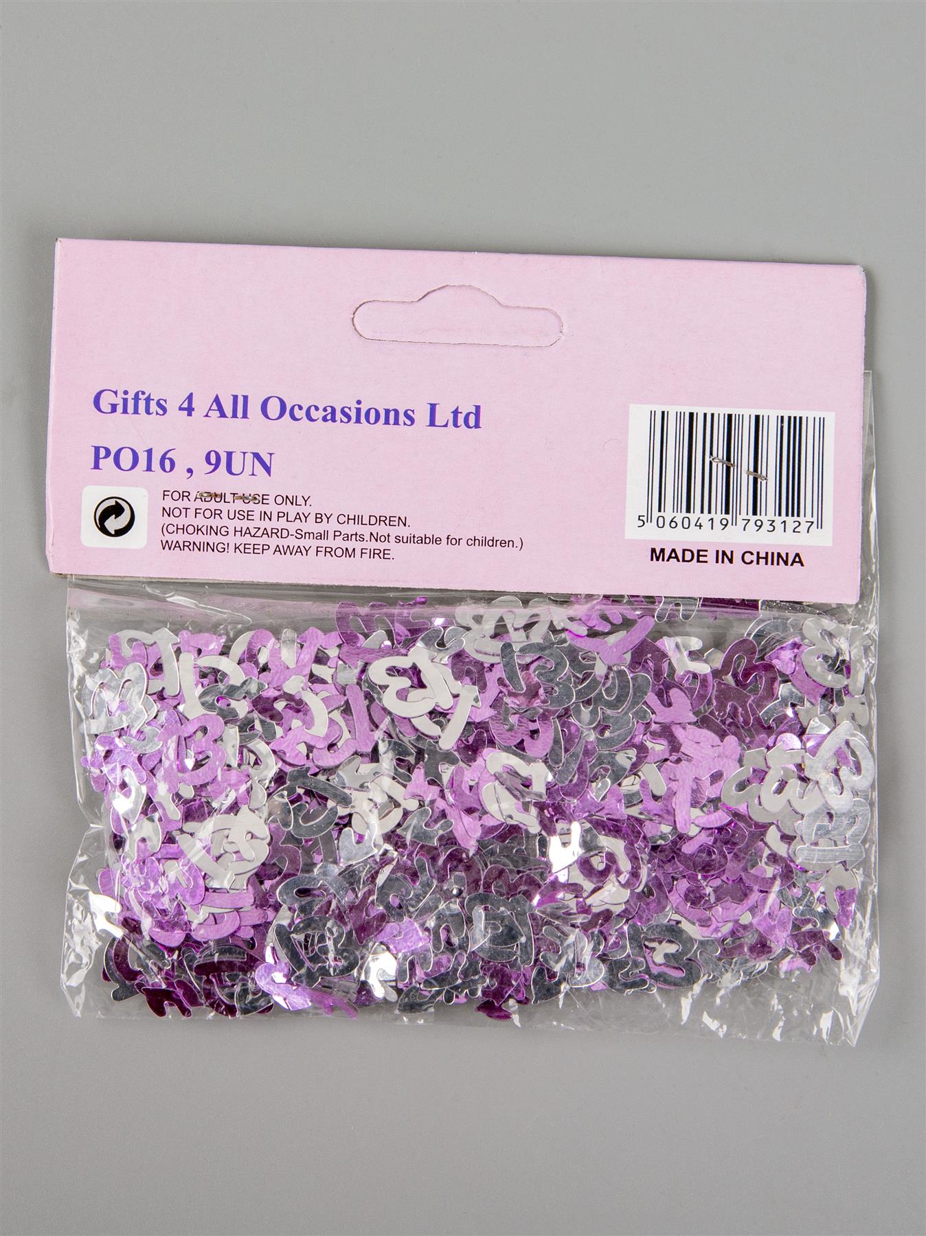 4 packs 13th Pink Confetti