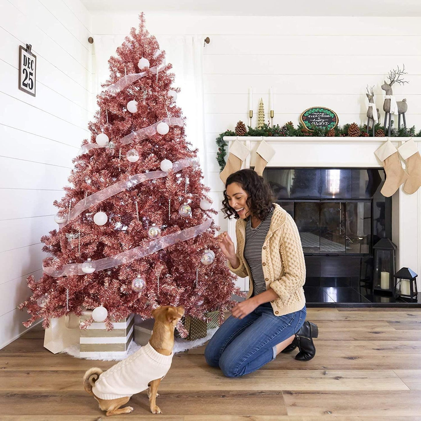 4ft Rose Gold Christmas Tree