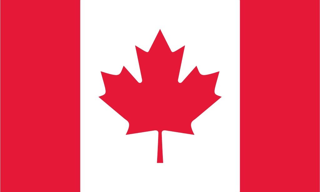 Canada Flag 5x3ft With Eyelets