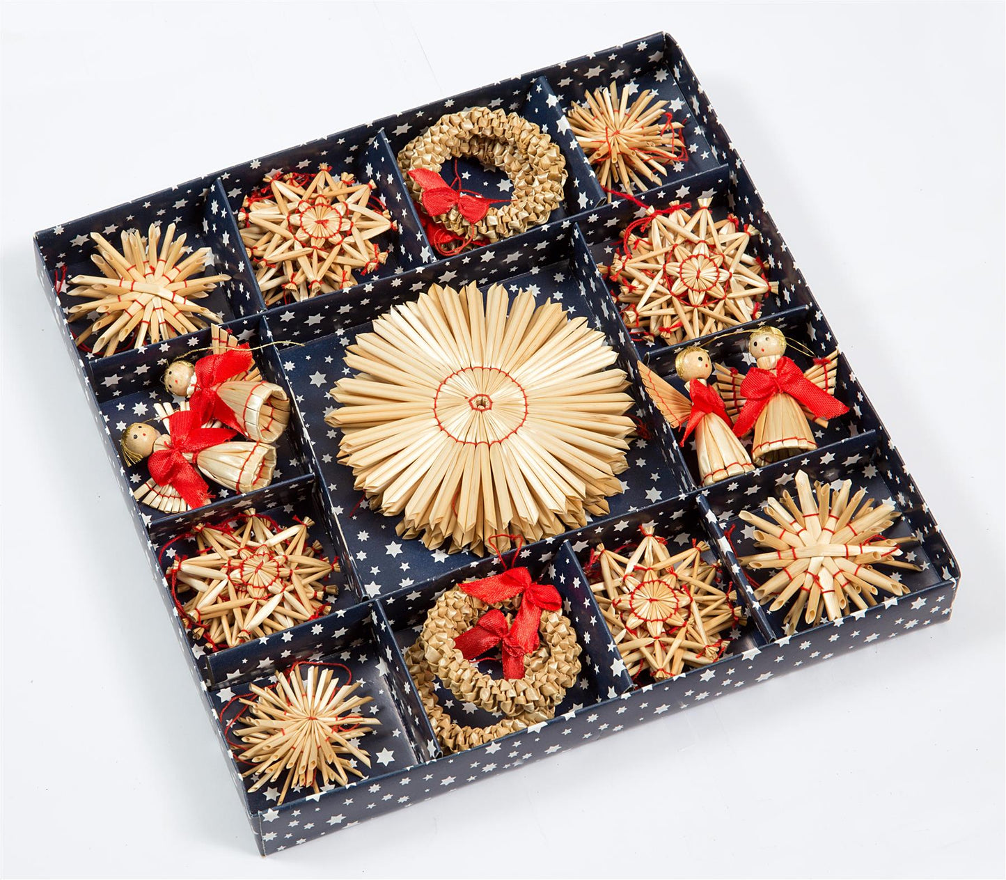 36pcs Hand Crafted Christmas Tree Hanging Ornament