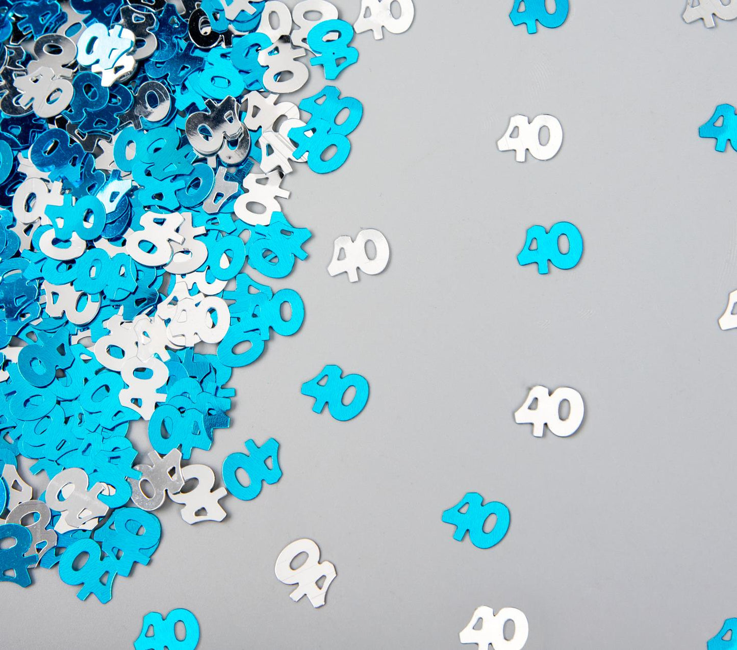 14g 40th Blue Happy Birthday Confetti