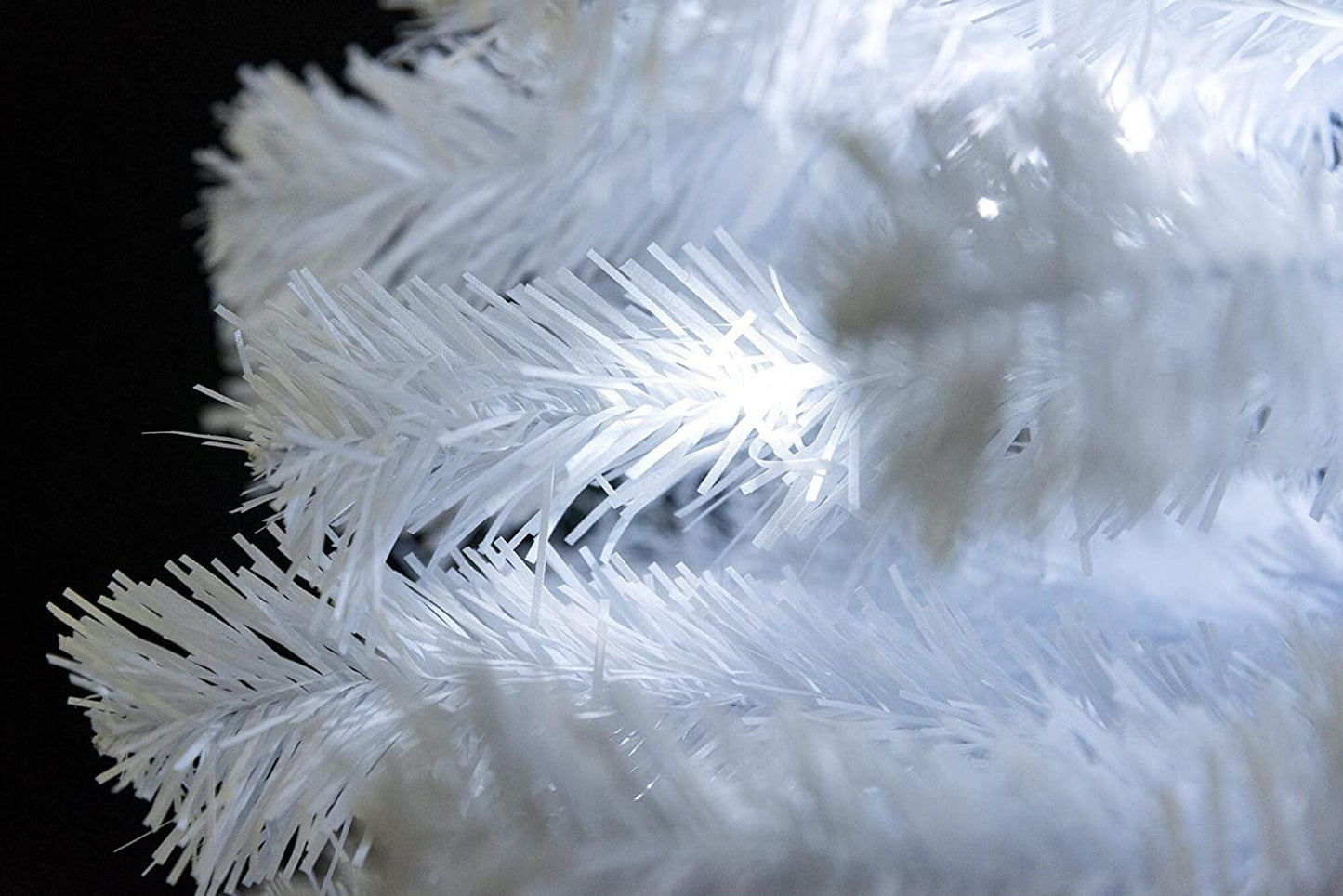8Ft Pre-Lit Alaskan Pine Christmas Tree White LEDs