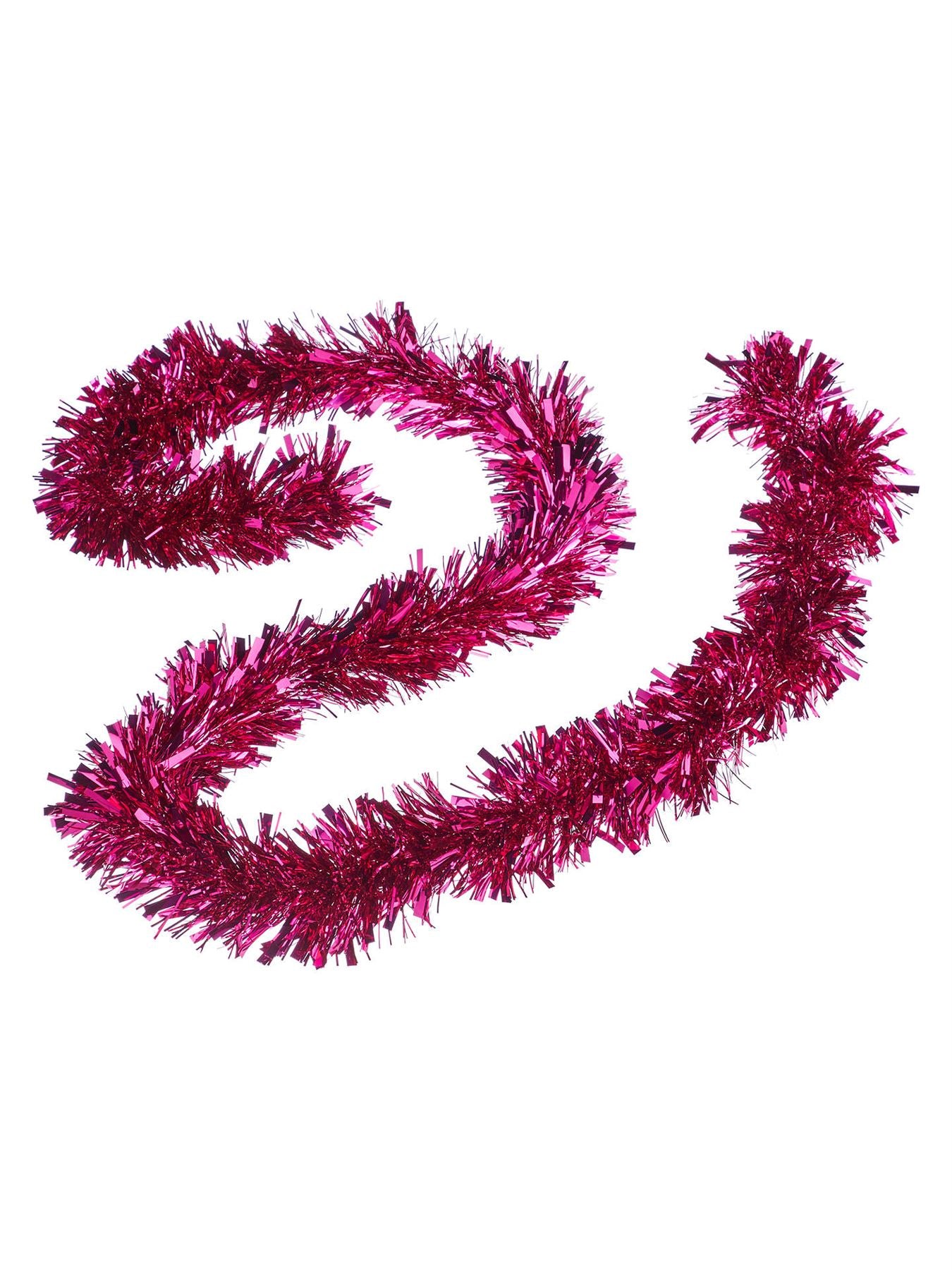 1.8m Hot Pink Tinsel Tree Decoration