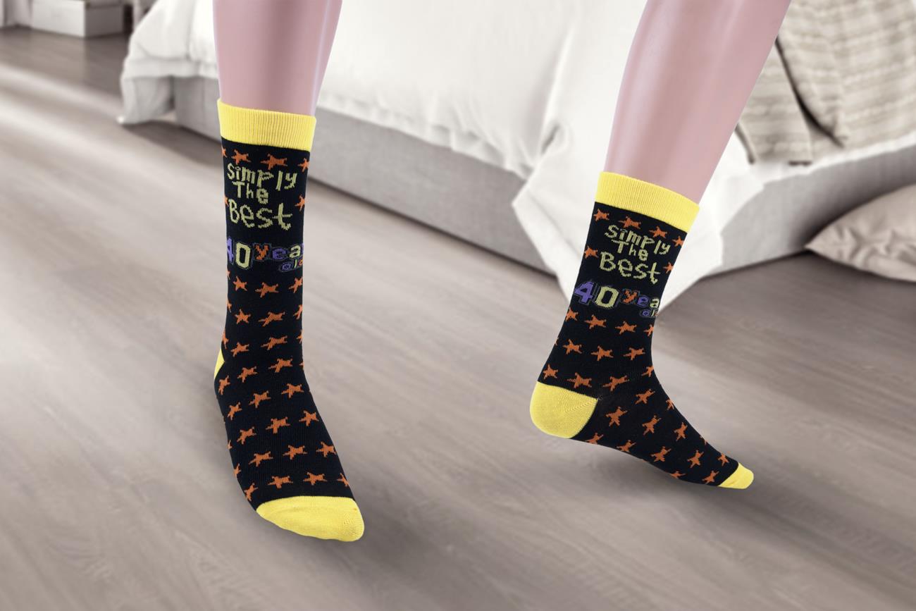 Simply The Best 40 Year Old Socks