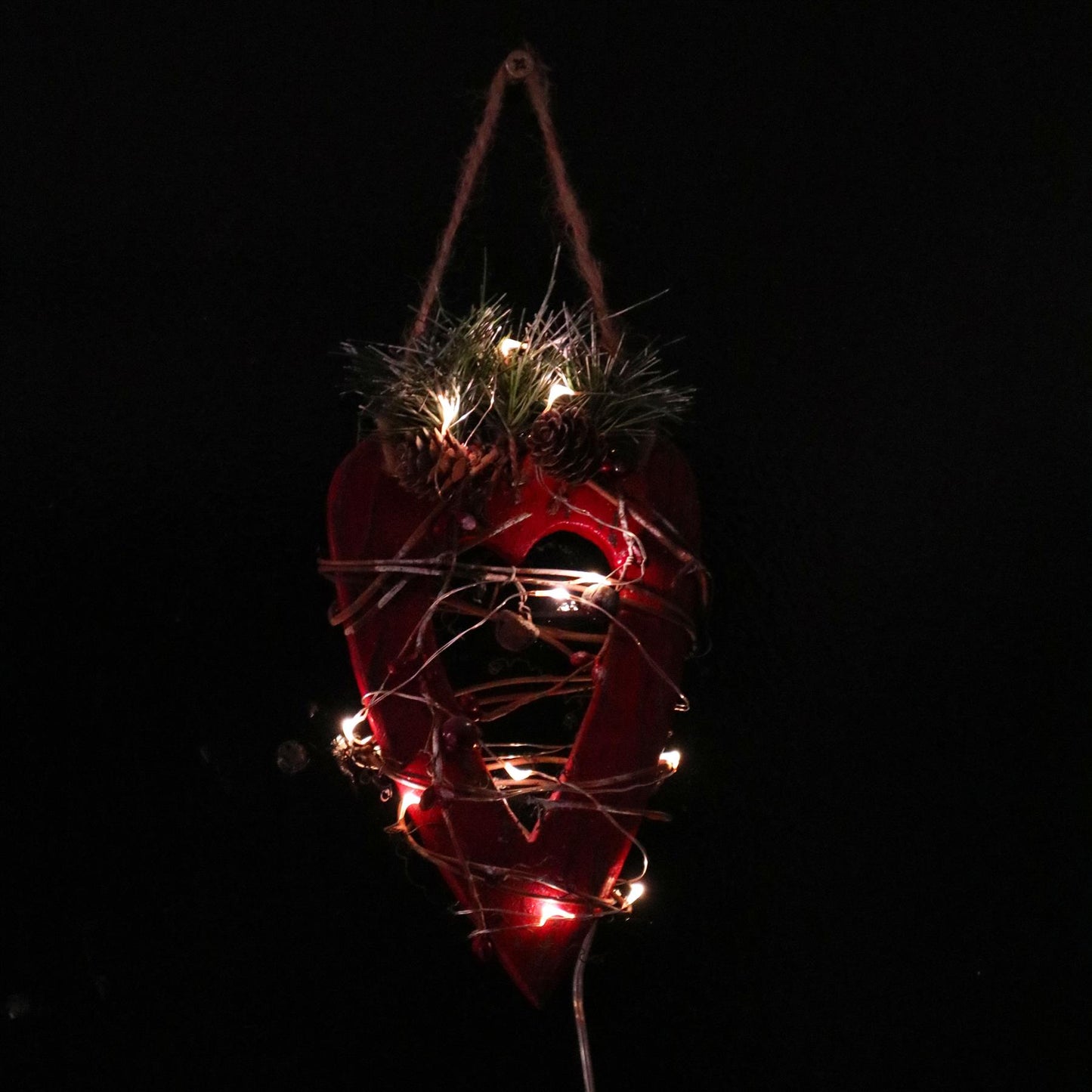 Red Heart LED Decorations