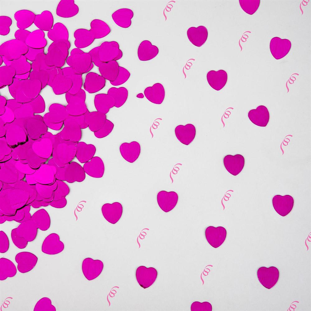 14g Pink Heart Confetti
